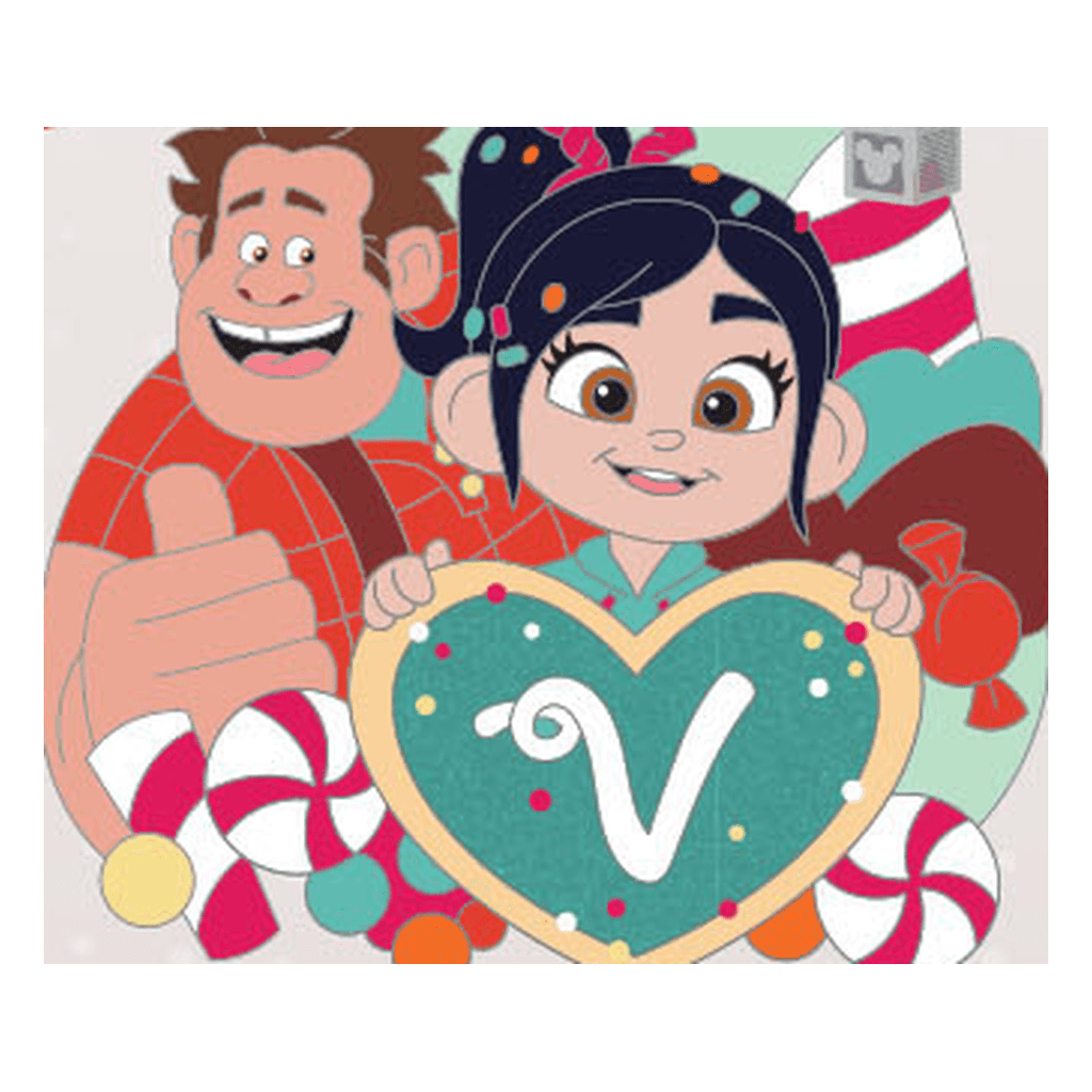 Letter V - Vanellope - Disney Alphabet Collection front
