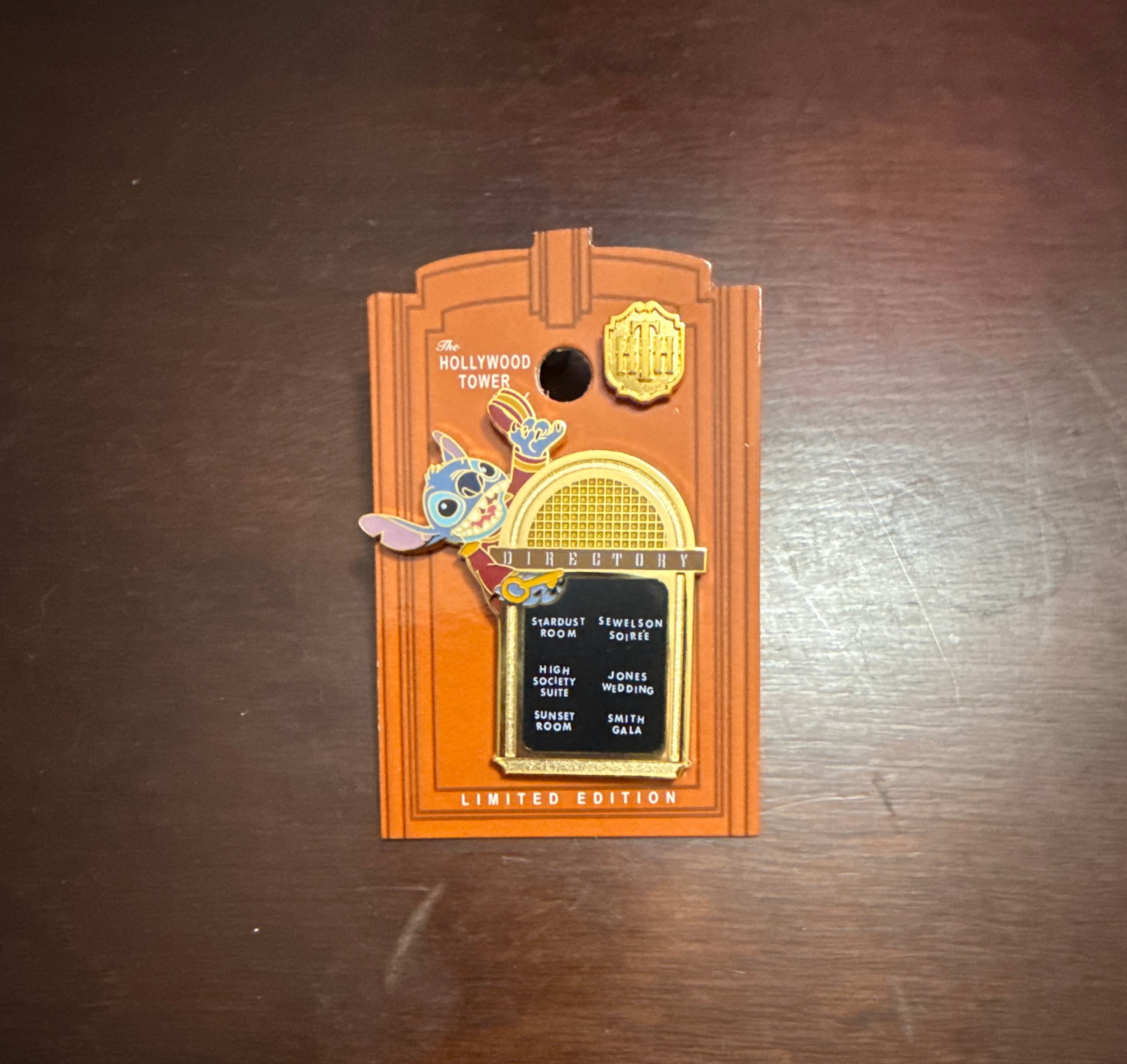 Stitch on Directory - The Twilight Zone Tower of Terror Event Pin