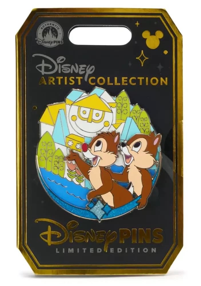 Chip 'n Dale at ''it's a small world'' Pin - Disney Artist Collection by Jes Willis and Pati Pereira