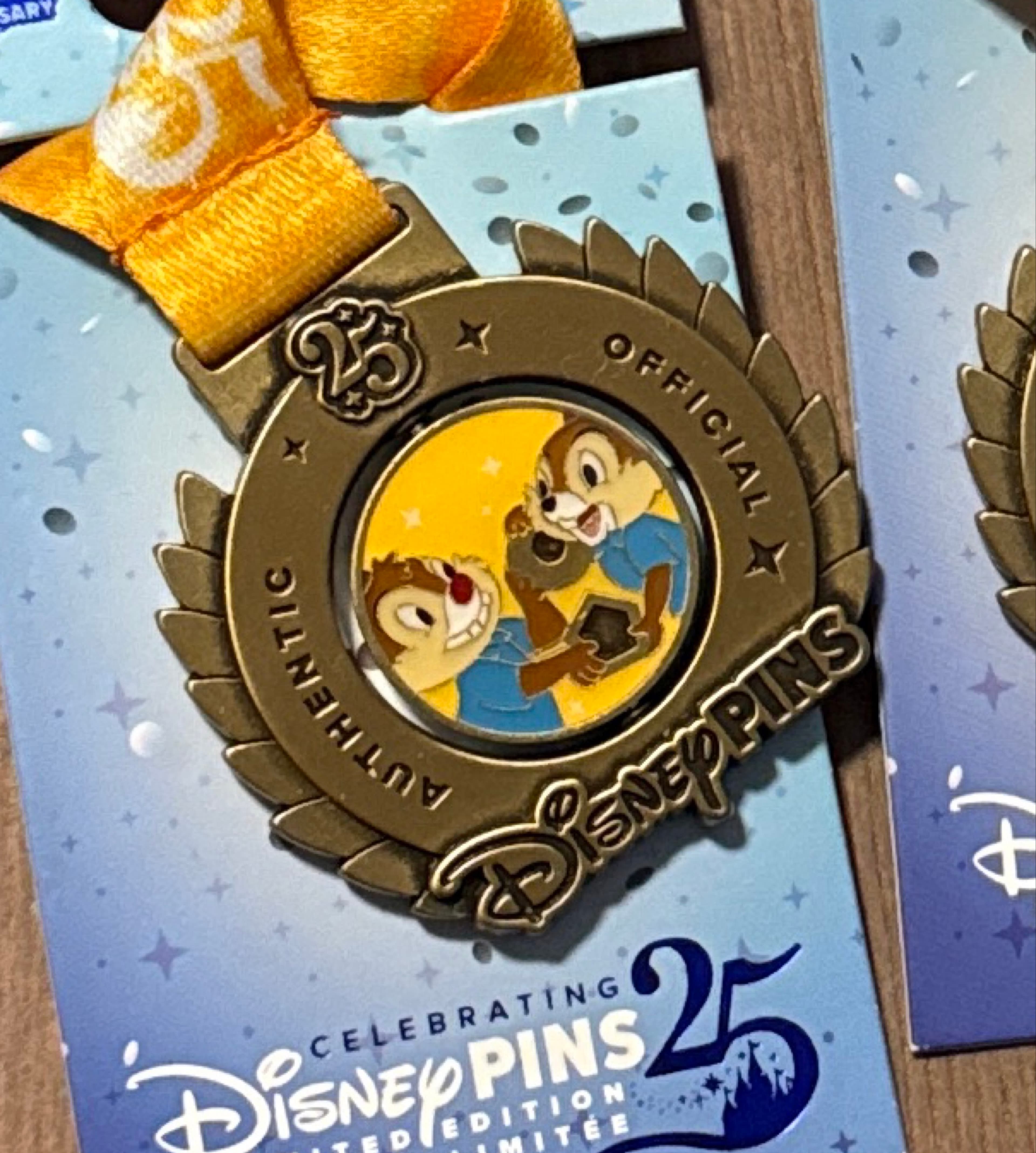 Chip and Dale Top Trader Spinner Medal