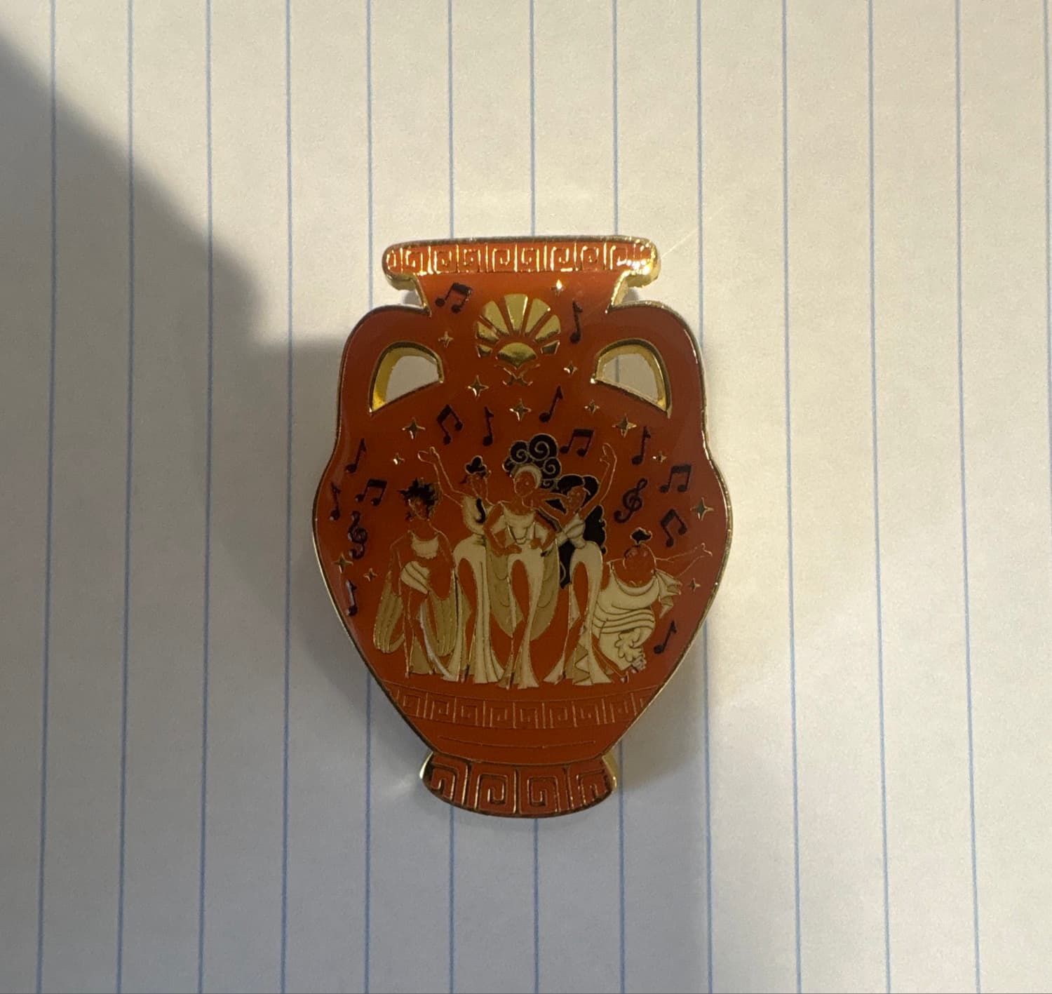 Disney Hercules The Muses Vase Enamel Pin