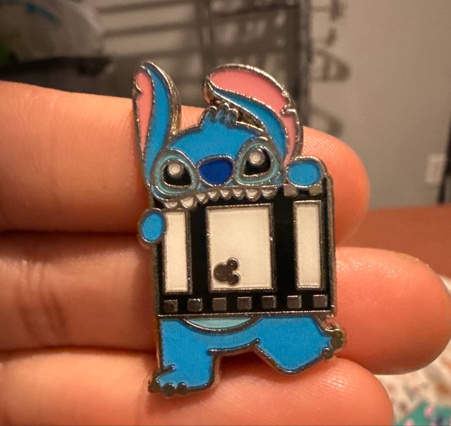 Stitch with Film Strip Hidden Mickey Pin