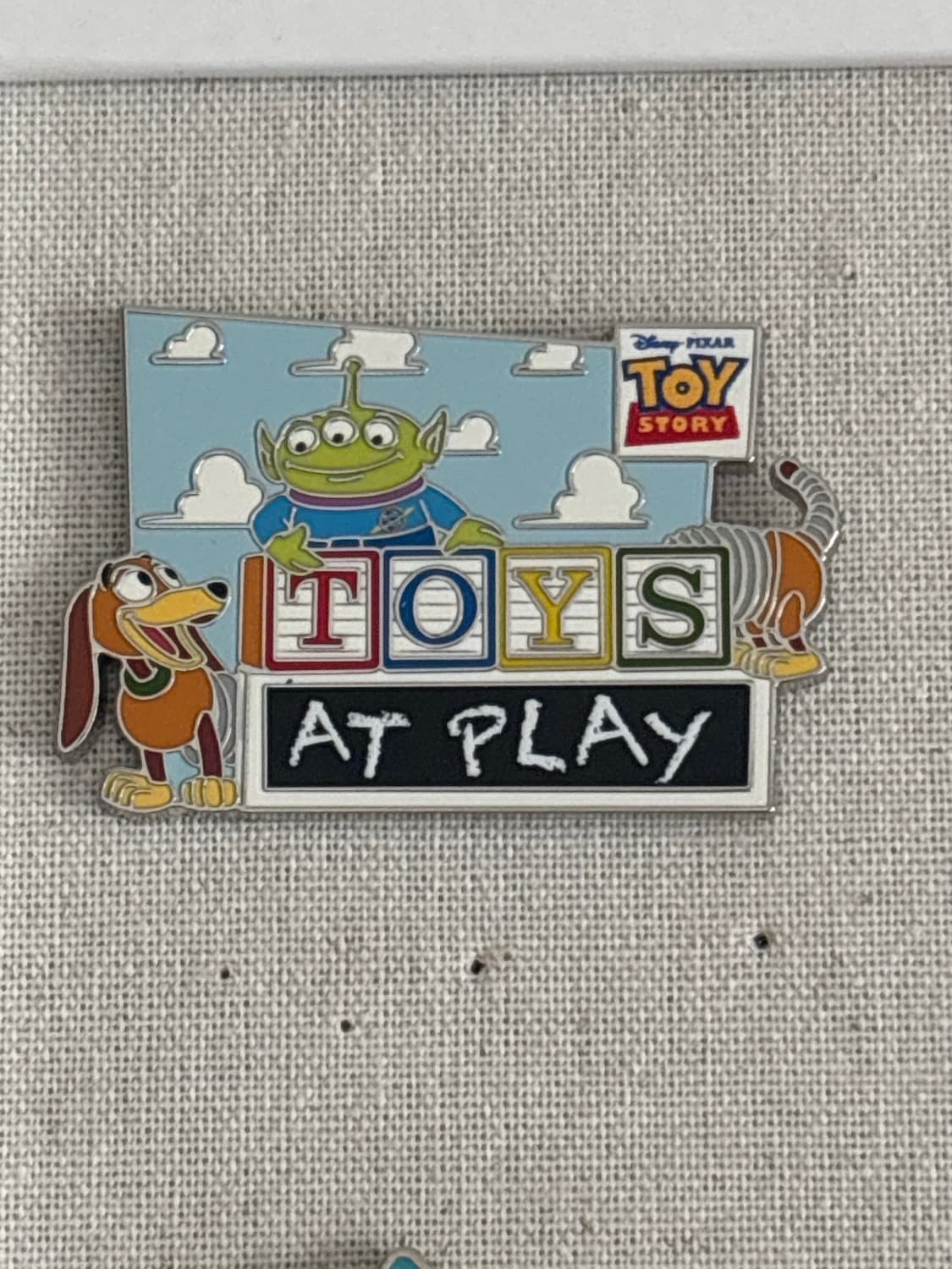 Toy Story Land Characters Logo Pin front