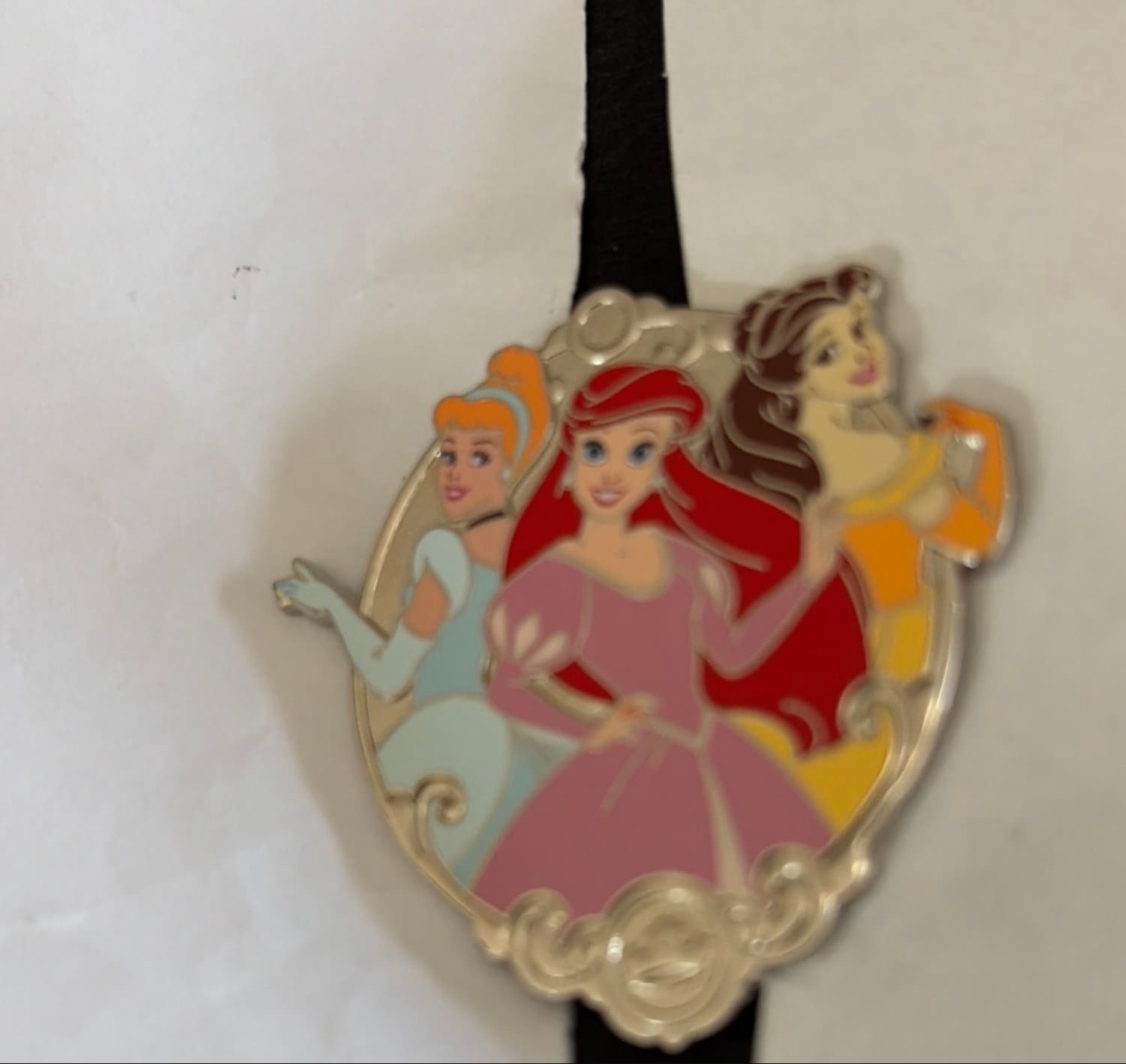 Cinderella, Ariel, and Belle Cluster Pin