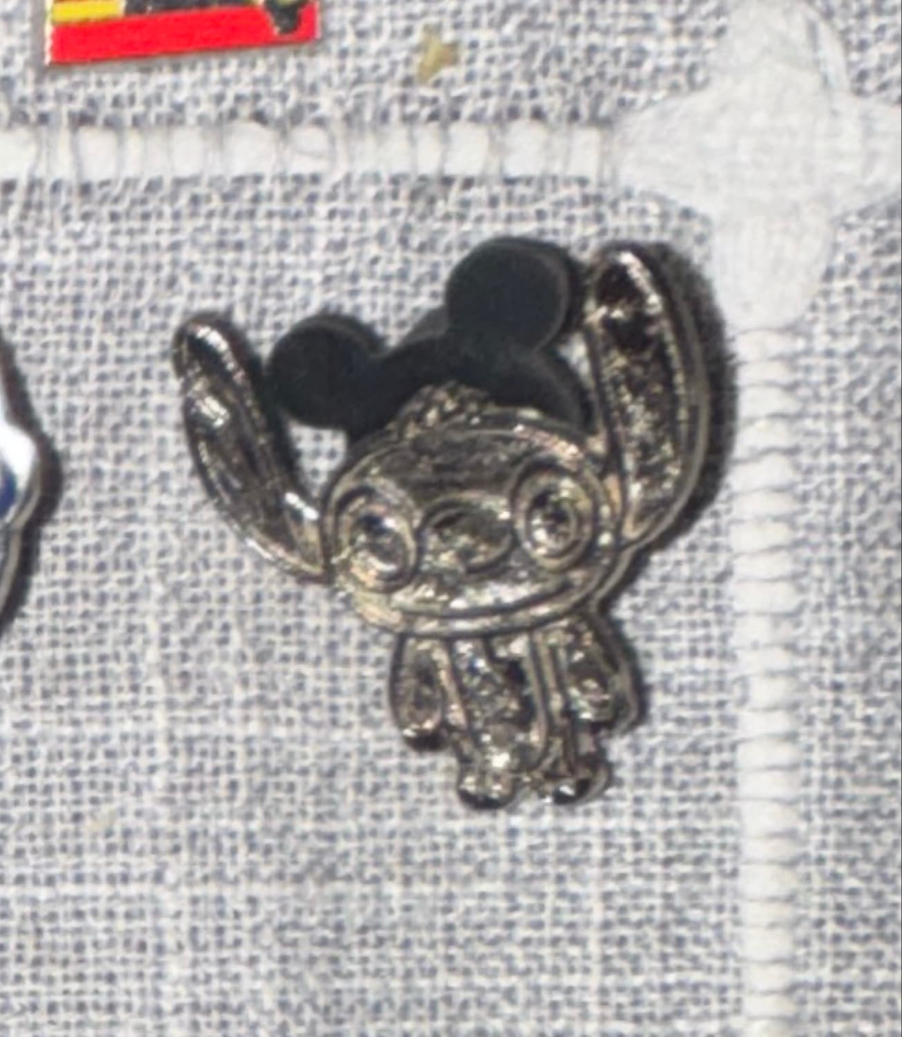 Stitch Wearing Silver Ears Hat Pin Chaser
