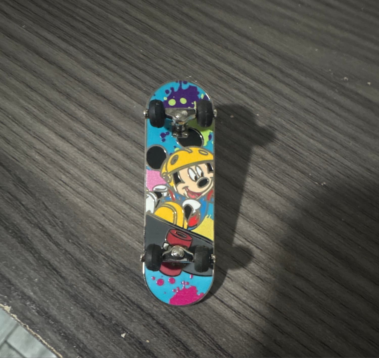 Mickey Paint Splatter Skateboard front