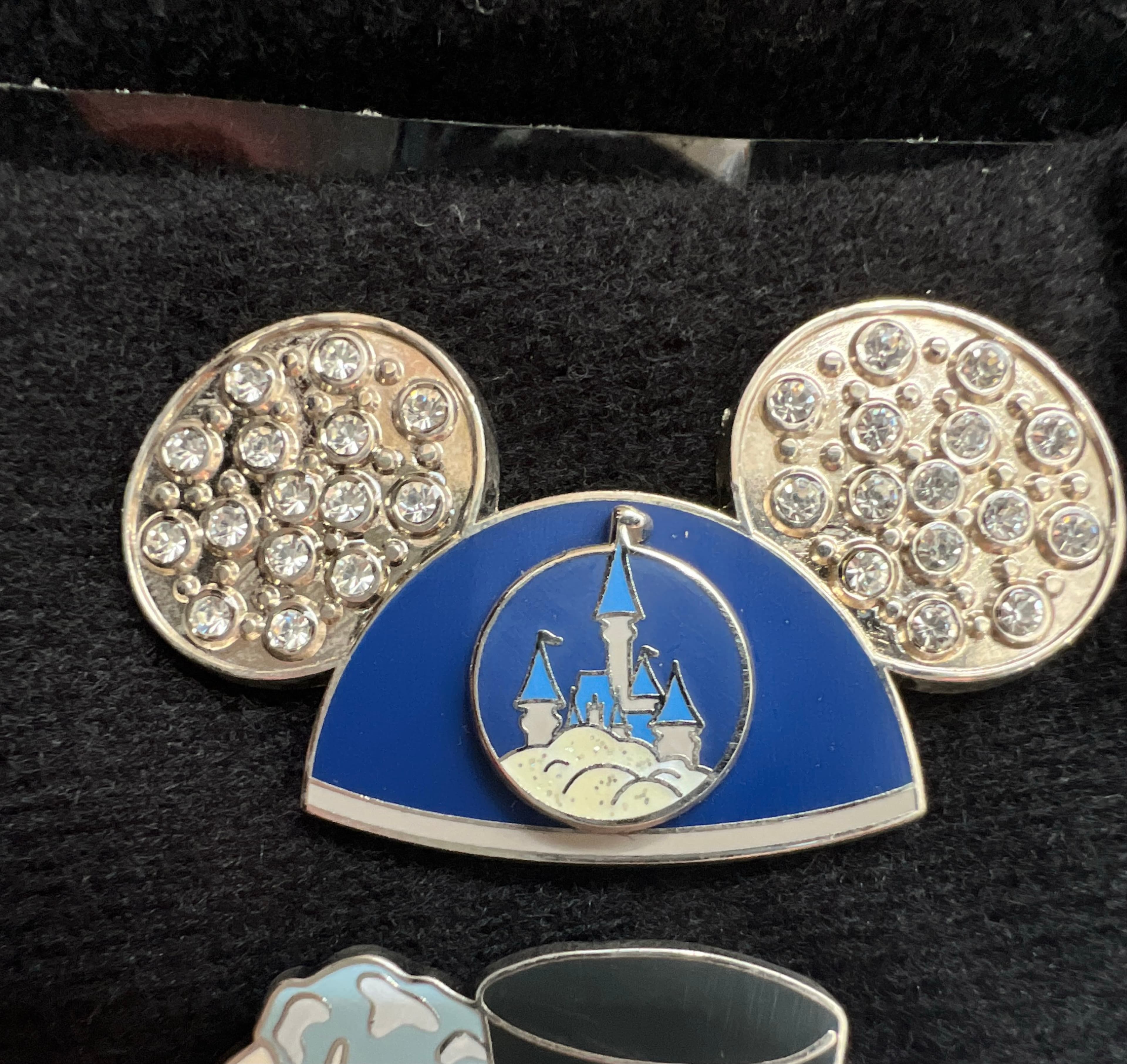 Cinderella Castle Jeweled Mickey Icon Pin