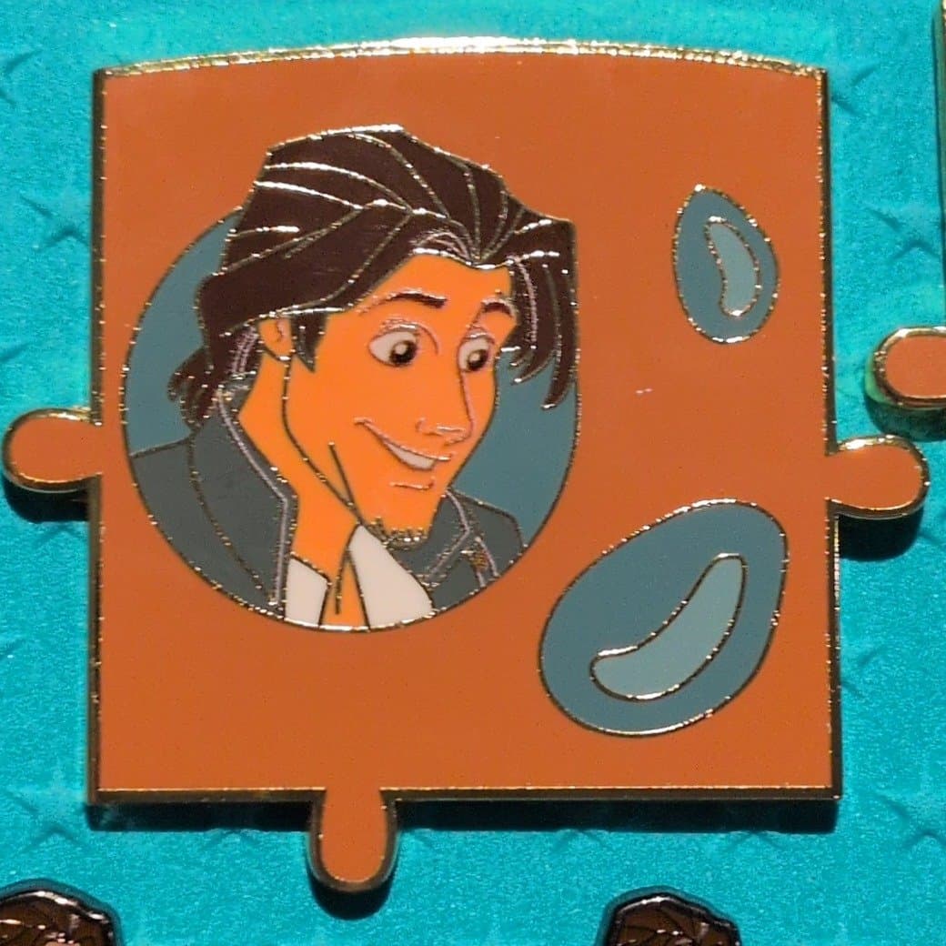 flynn rider paint puzzle pin front