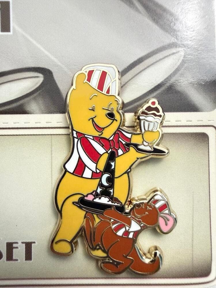 Winnie the Pooh & Roo Soda Fountain Server with Sorcerer Hat Pin front