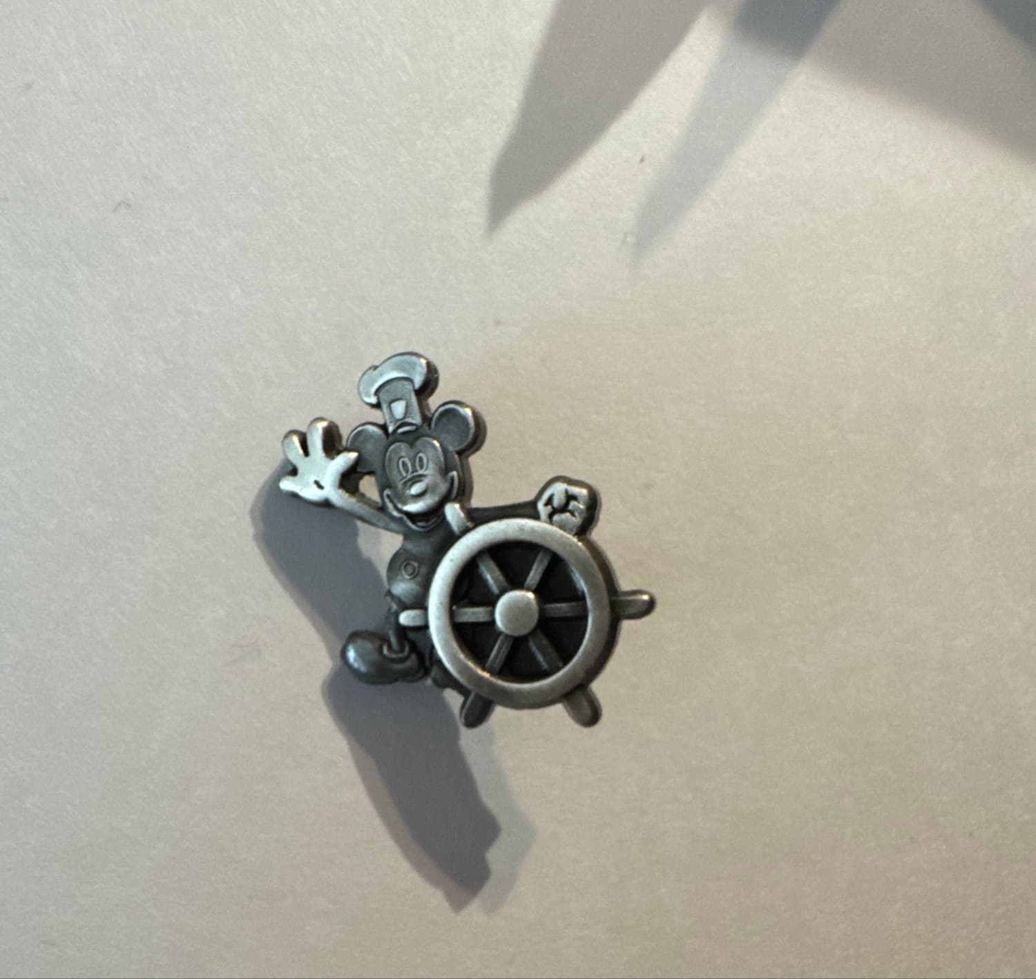 Mickey Mouse Helmsman at Ship Wheel(Silver Finish)