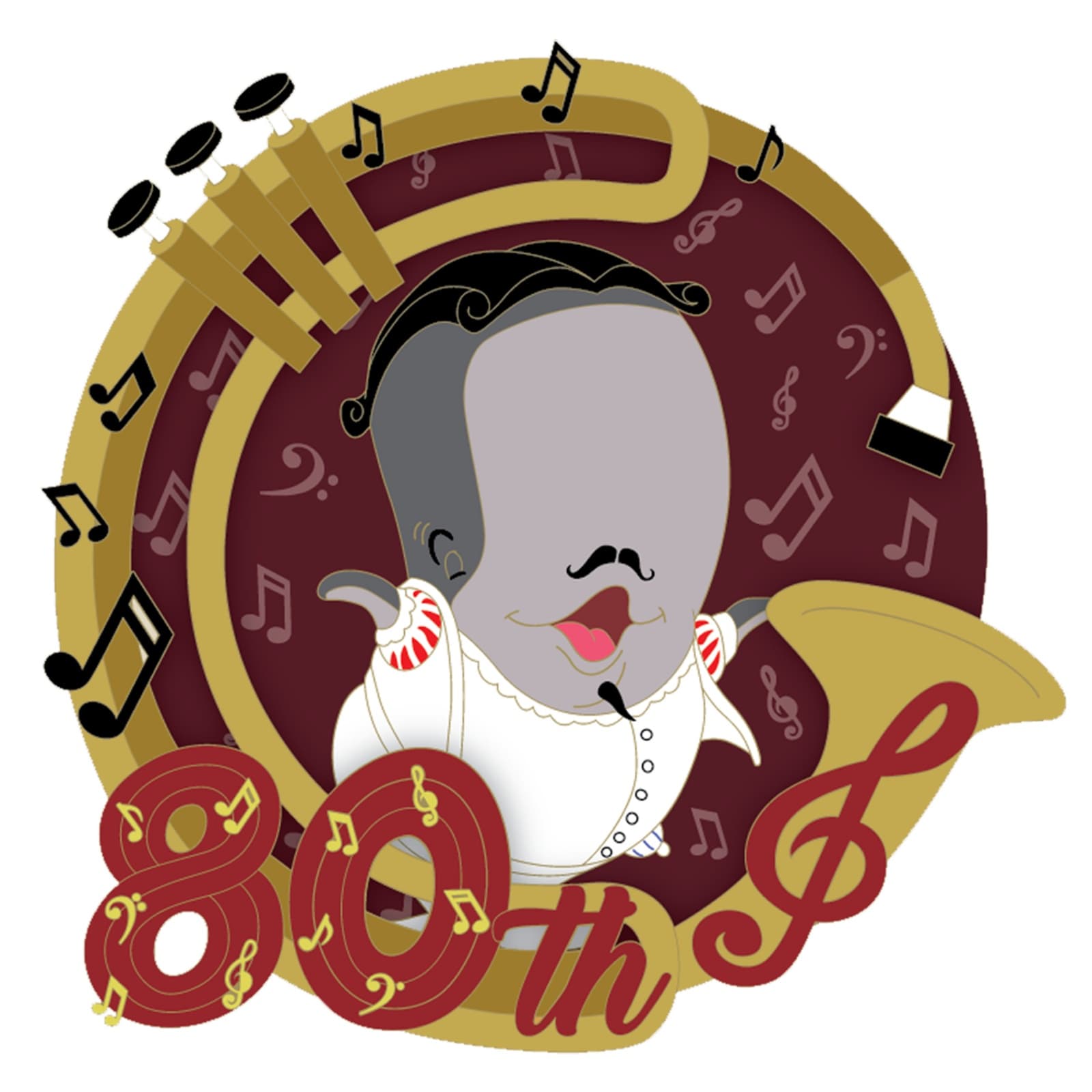 D23-Exclusive The Whale Who Wanted to Sing at the Met Pin – Make Mine Music 80th Anniversary – Limited Edition front