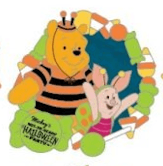 Winnie the Pooh and Piglet Mickey's Not-So-Scary Halloween Party 2026 Mystery Pin