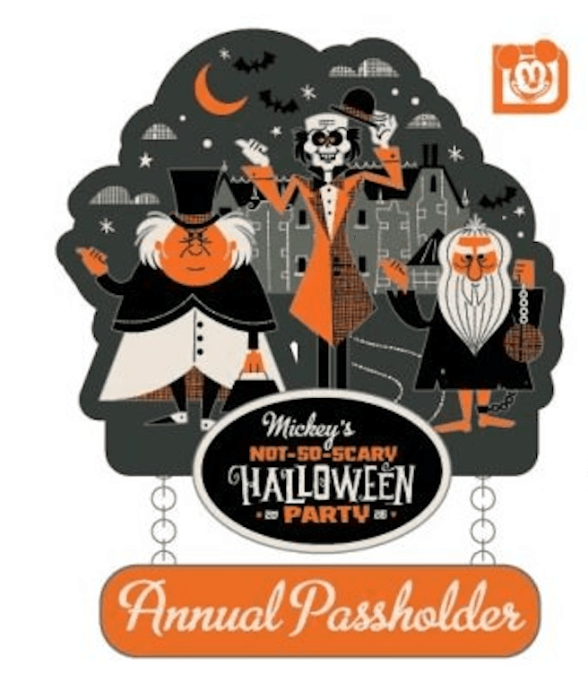 Mickey's Not-So-Scary Halloween Party 2026 Annual Passholder Pin front