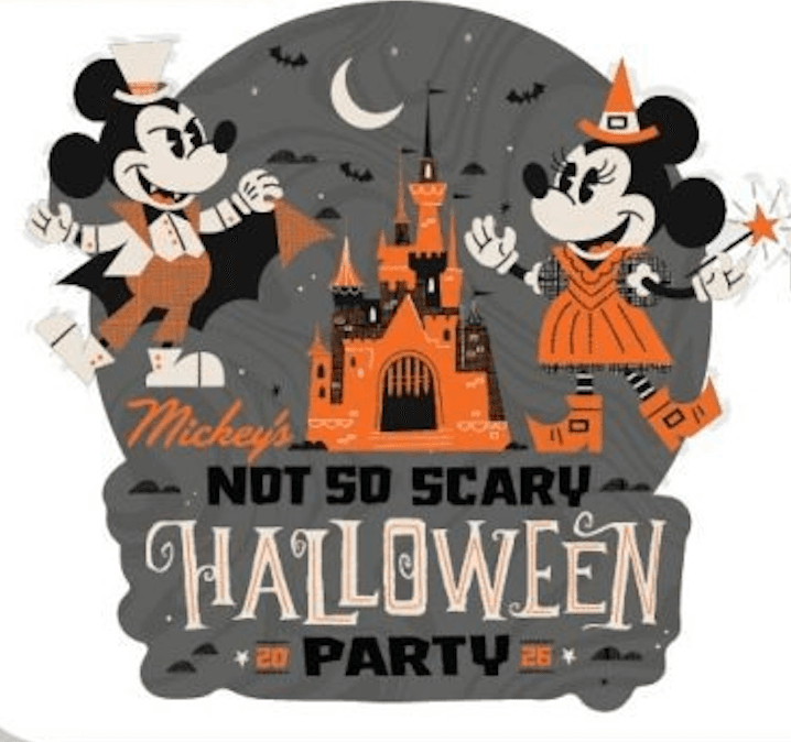 Mickey and Minnie Mouse Mickey's Not-So-Scary Halloween Party 2026 Pin front
