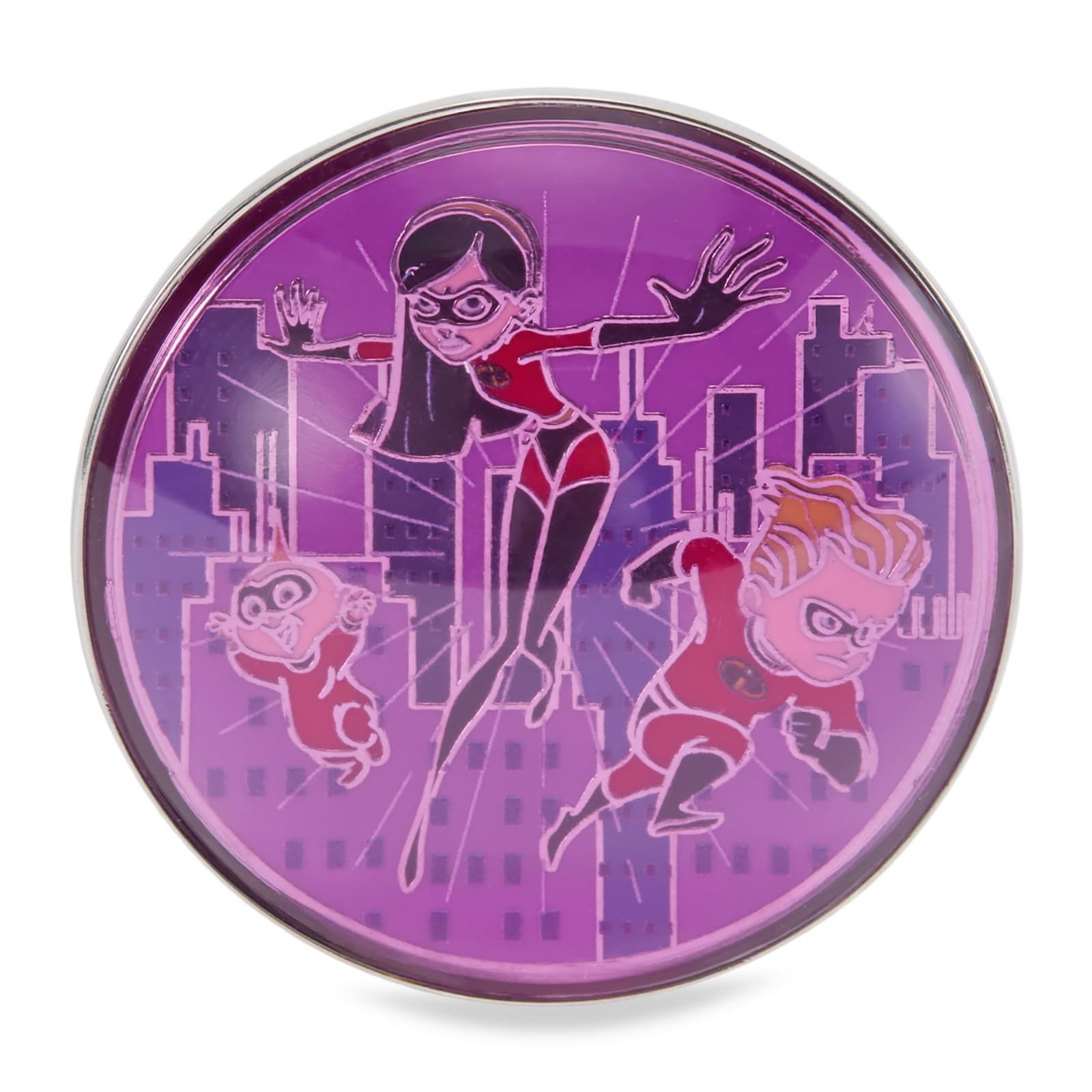 Violet, Dash and Jack-Jack Domed Pin – The Incredibles