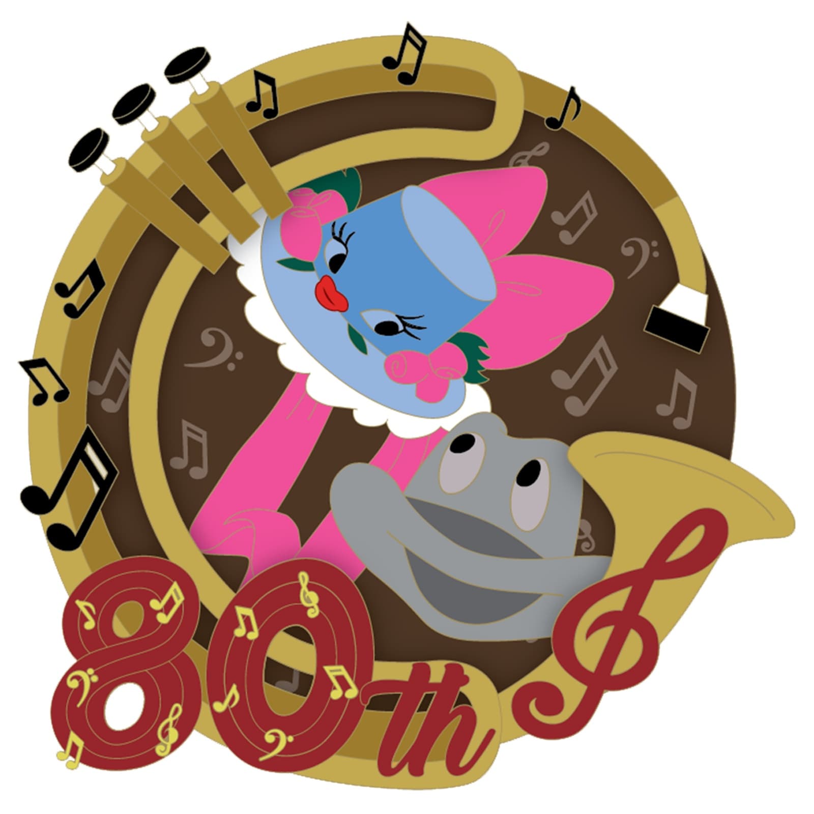 D23-Exclusive Johnny Fedora and Alice Bluebonnet Pin – Make Mine Music 80th Anniversary – Limited Edition front