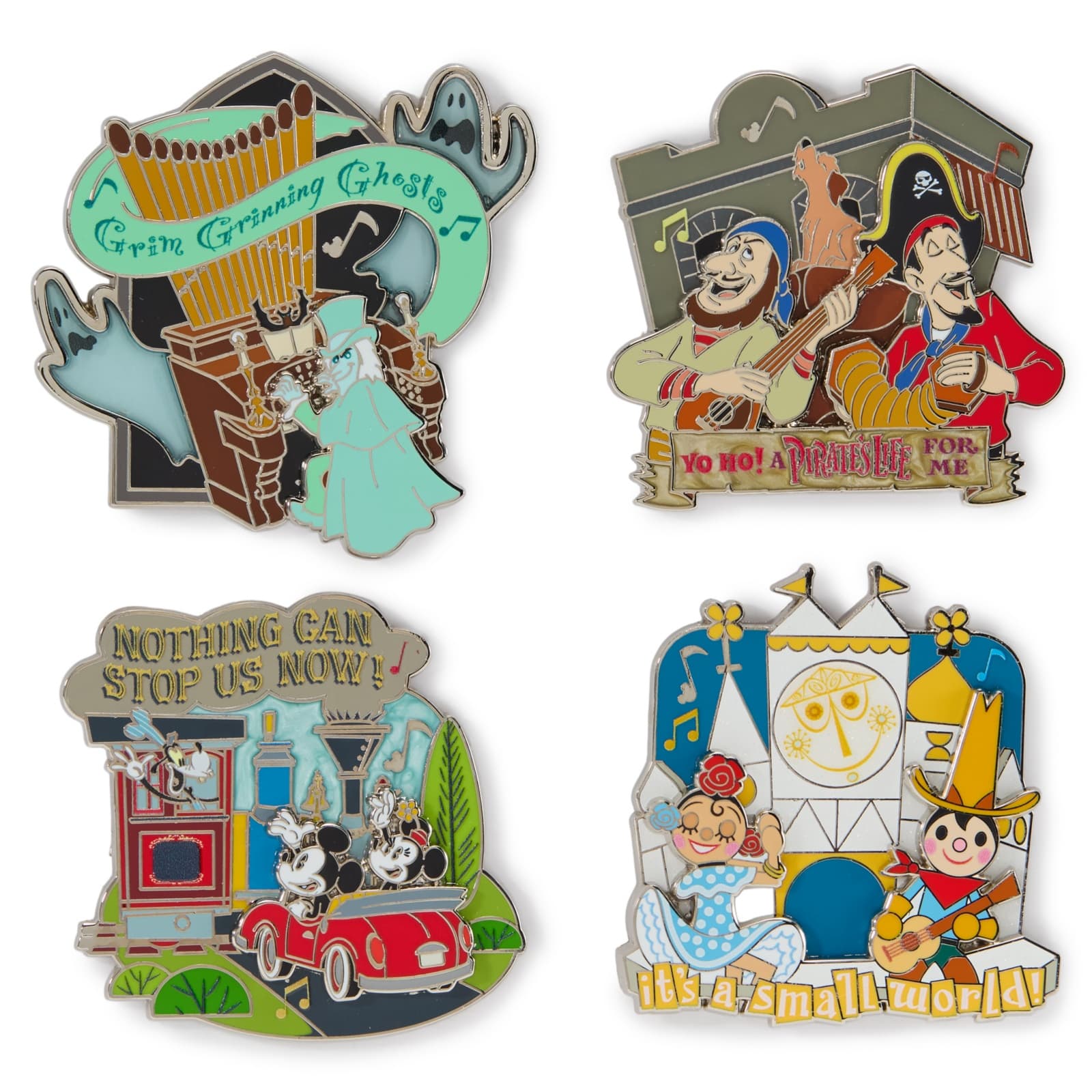 Disney Attractions Songs Pin Set – Disney Artist Collection by Robert Schilling and Jason Peltz – Limited Edition