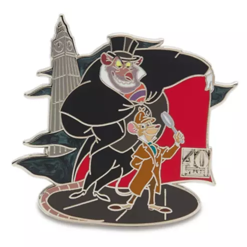 The Great Mouse Detective 40th Anniversary Pin – Basil and Ratigan