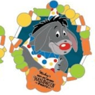 Eeyore Clown Mickey's Not-So-Scary Halloween Party 2026 Mystery Pin