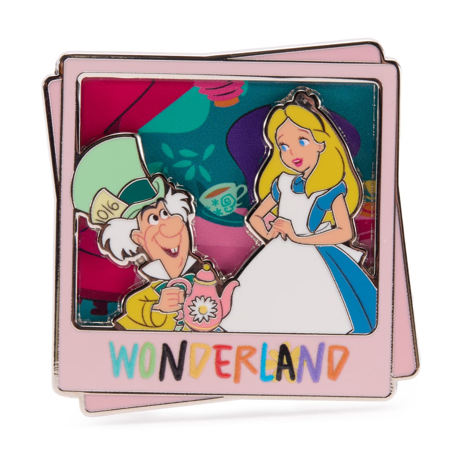 Alice and Mad Hatter Pin – Wonderland – Disney Destinations – February – Limited Edition – Exclusive front