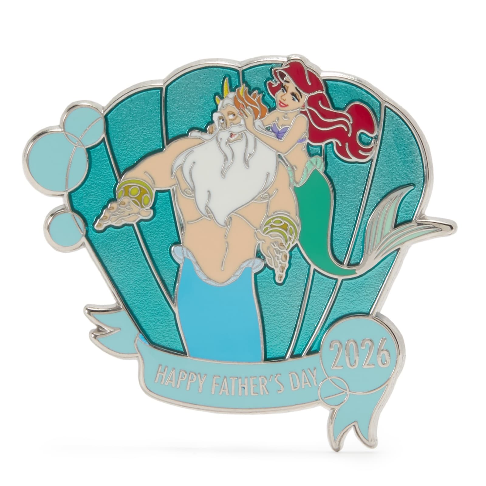 Ariel and King Triton Father’s Day 2026 Pin – The Little Mermaid – Limited Release