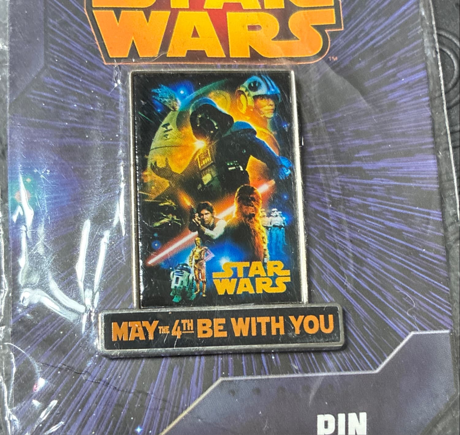 May the 4th Be With You - Darth Vader, Luke, Han Solo, Chewbacca, C-3PO, and R2-D2 front