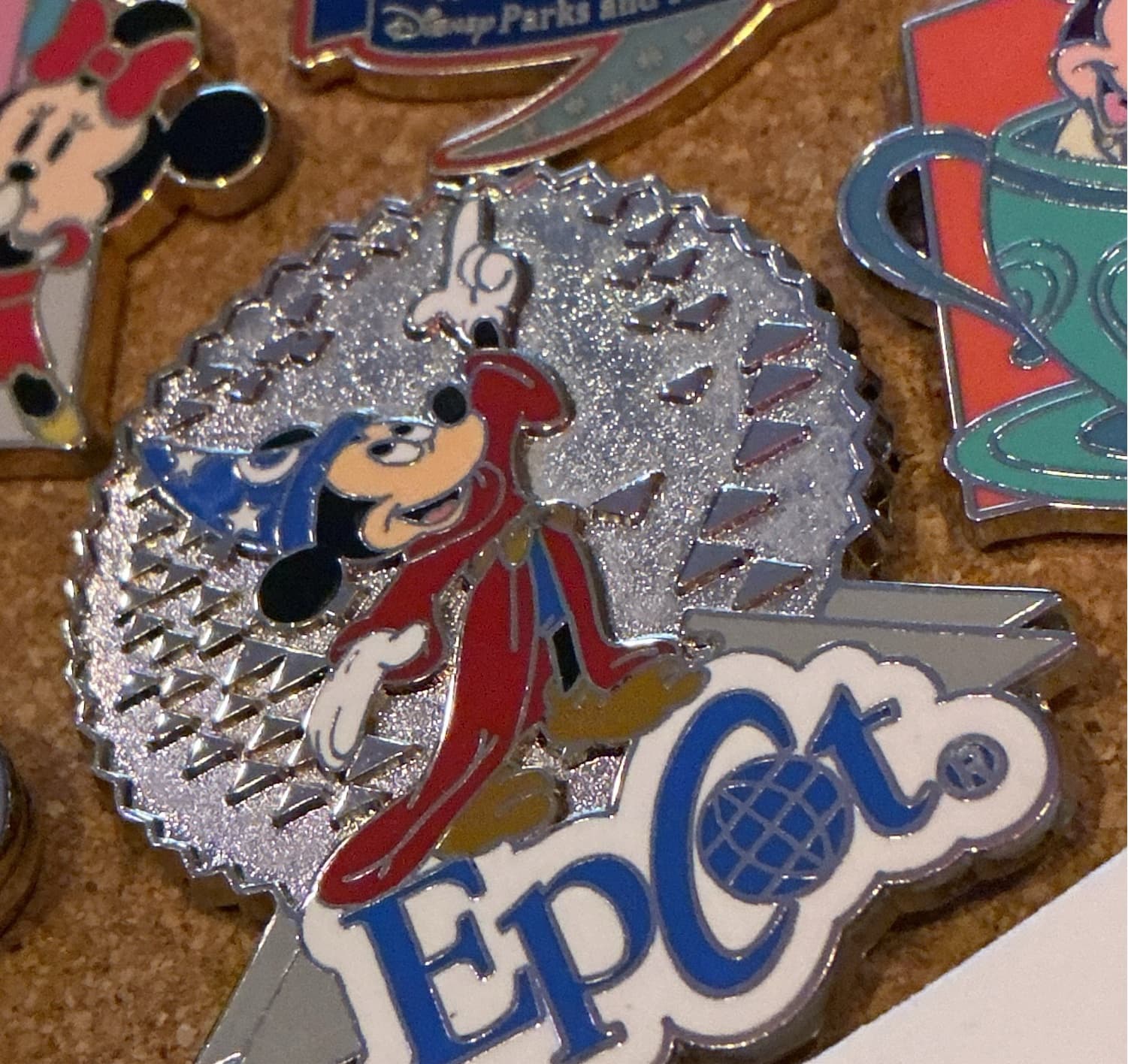 Sorcerer Mickey Mouse Epcot Spaceship Earth Pin