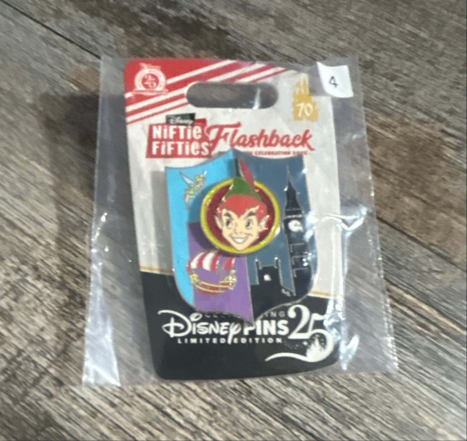 Peter Pan (Fantasyland) - Niftie Fifties Flashback Pin Trading Celebration 2025: Disneyland Banners