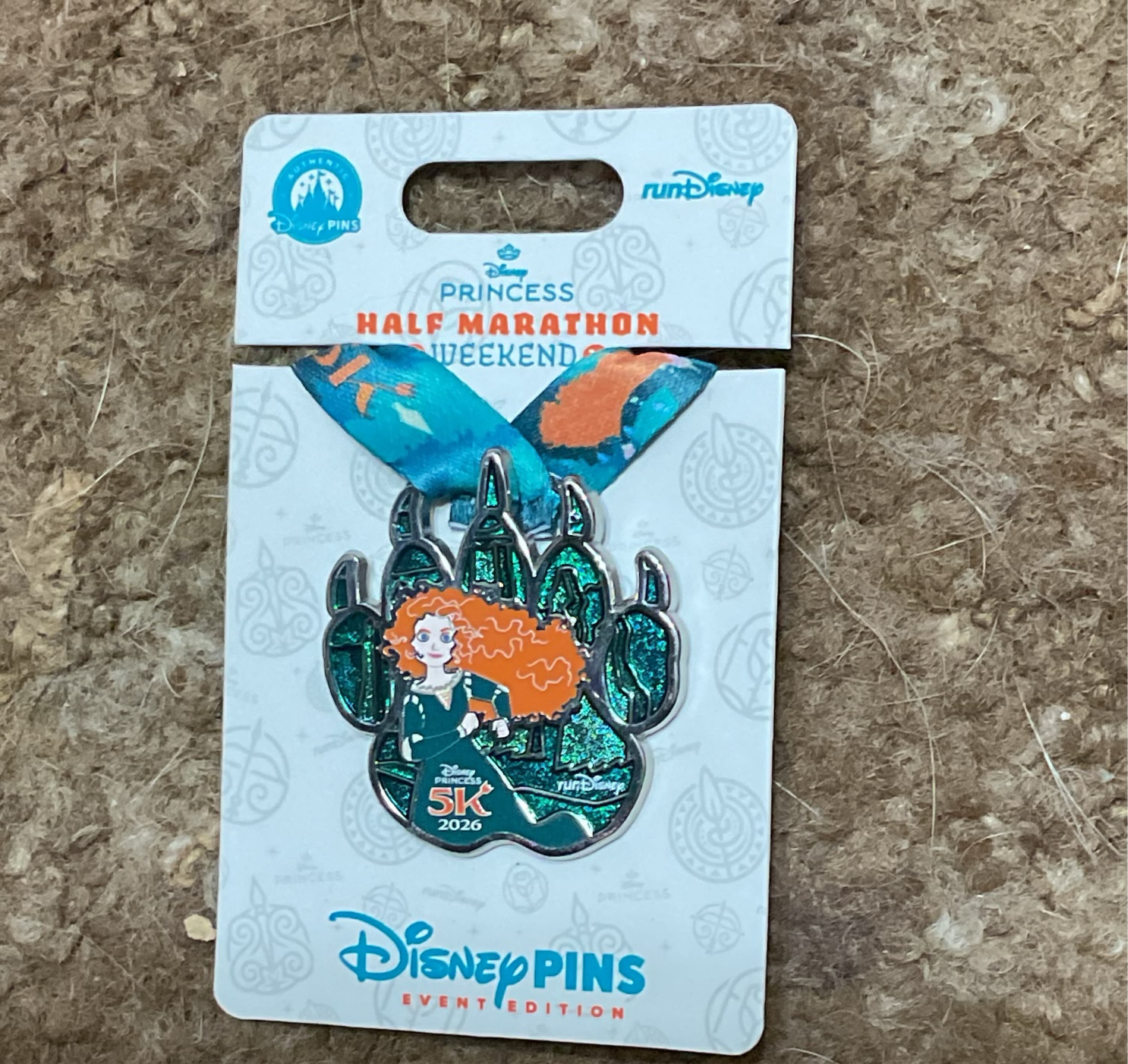 WDW - Merida - 5K Medal Replica - Disney Princess Half Marathon Weekend 2026 front
