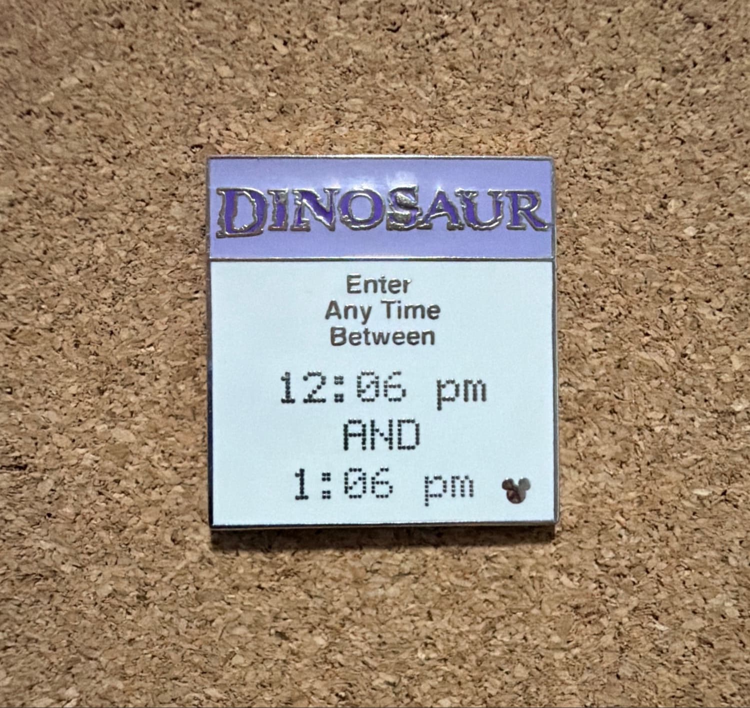 Dinosaur FastPass Hidden Mickey Pin - Animal Kingdom
