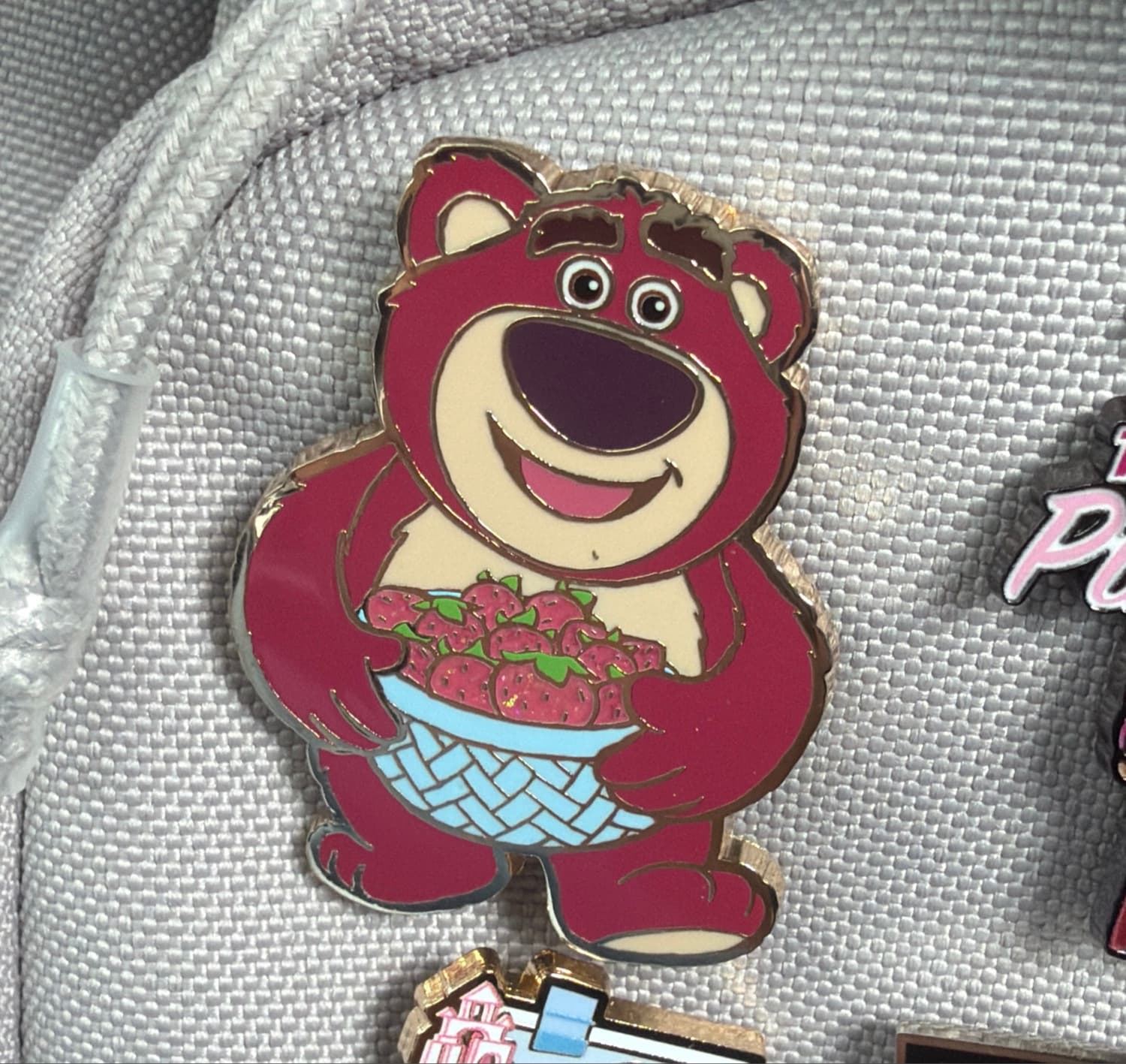 Lotso - Holding a Bowl of Strawberries