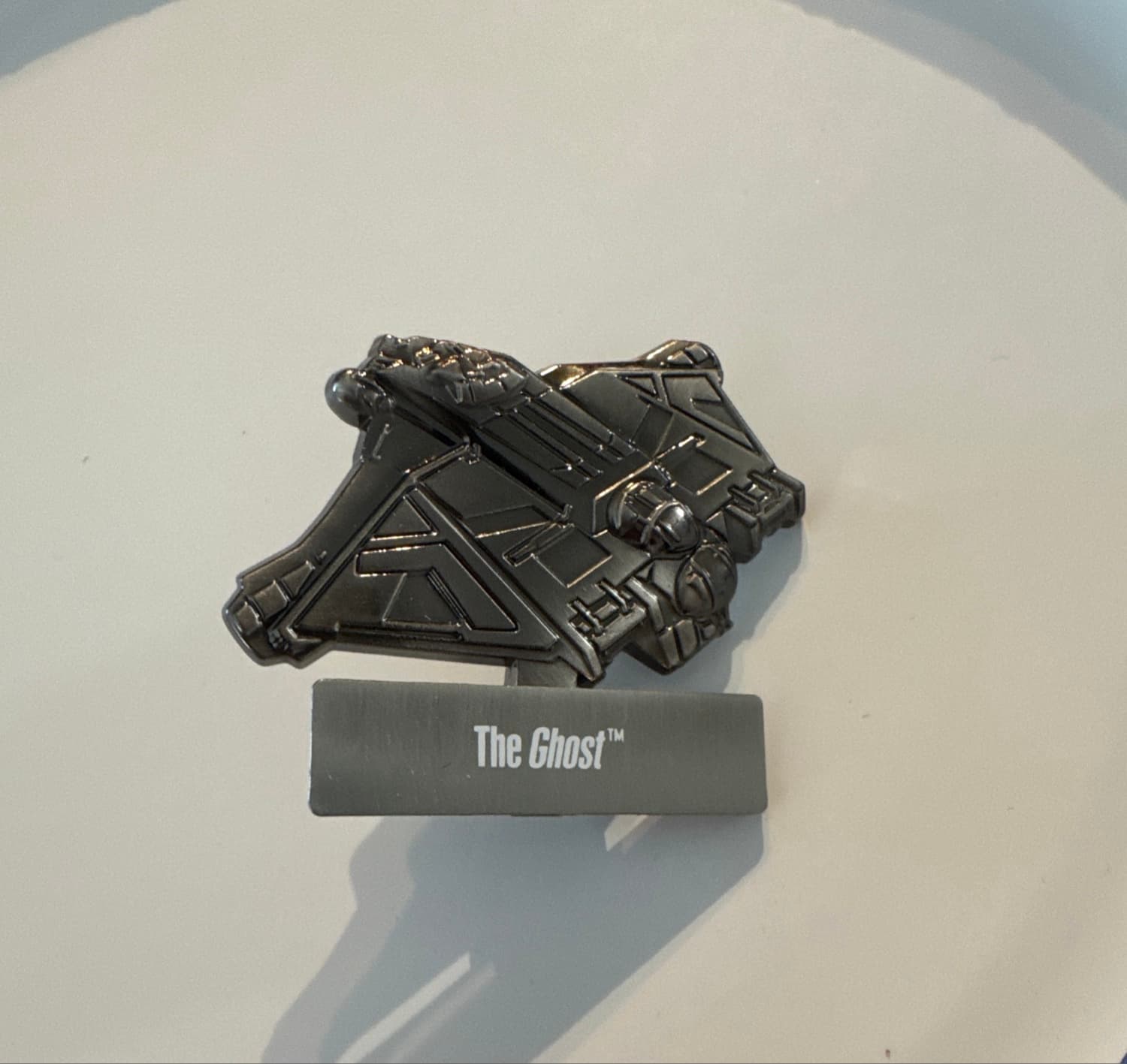 The Ghost sculpted pin with stand - Star Wars Pin of the Month Vehicles front