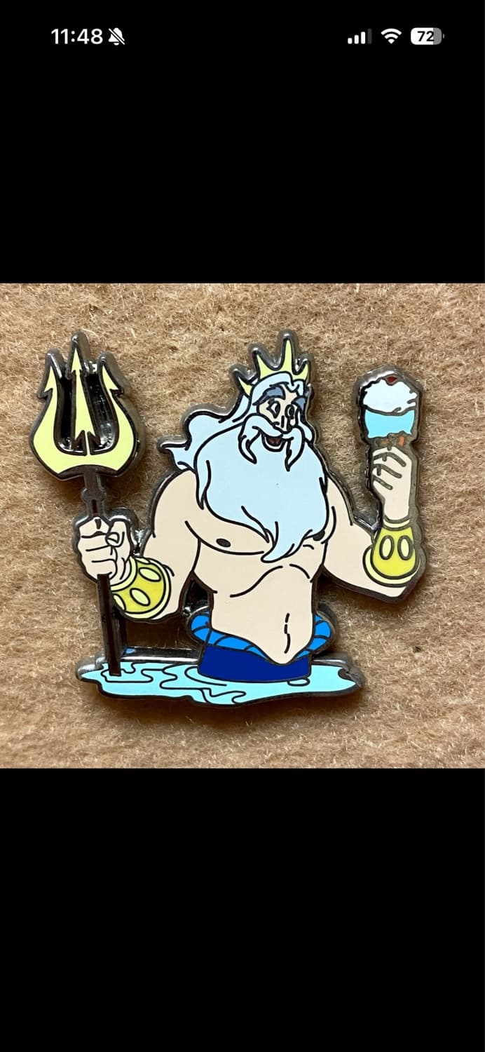 King Triton Pin Trader's Delight front