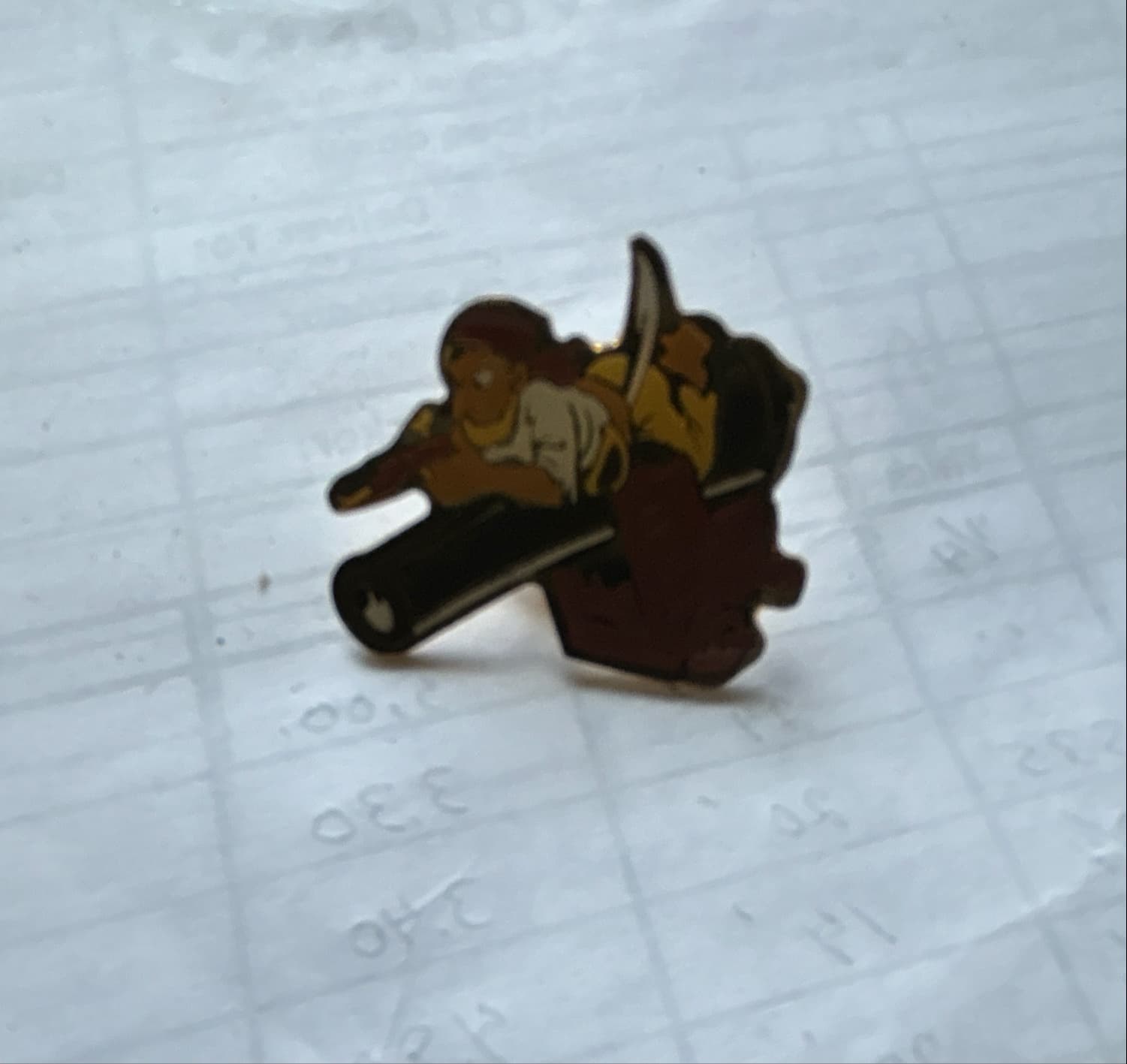 Walt Disney Imagineering WDI Pirates of the Caribbean Concept Art Pin Pirate on Cannon