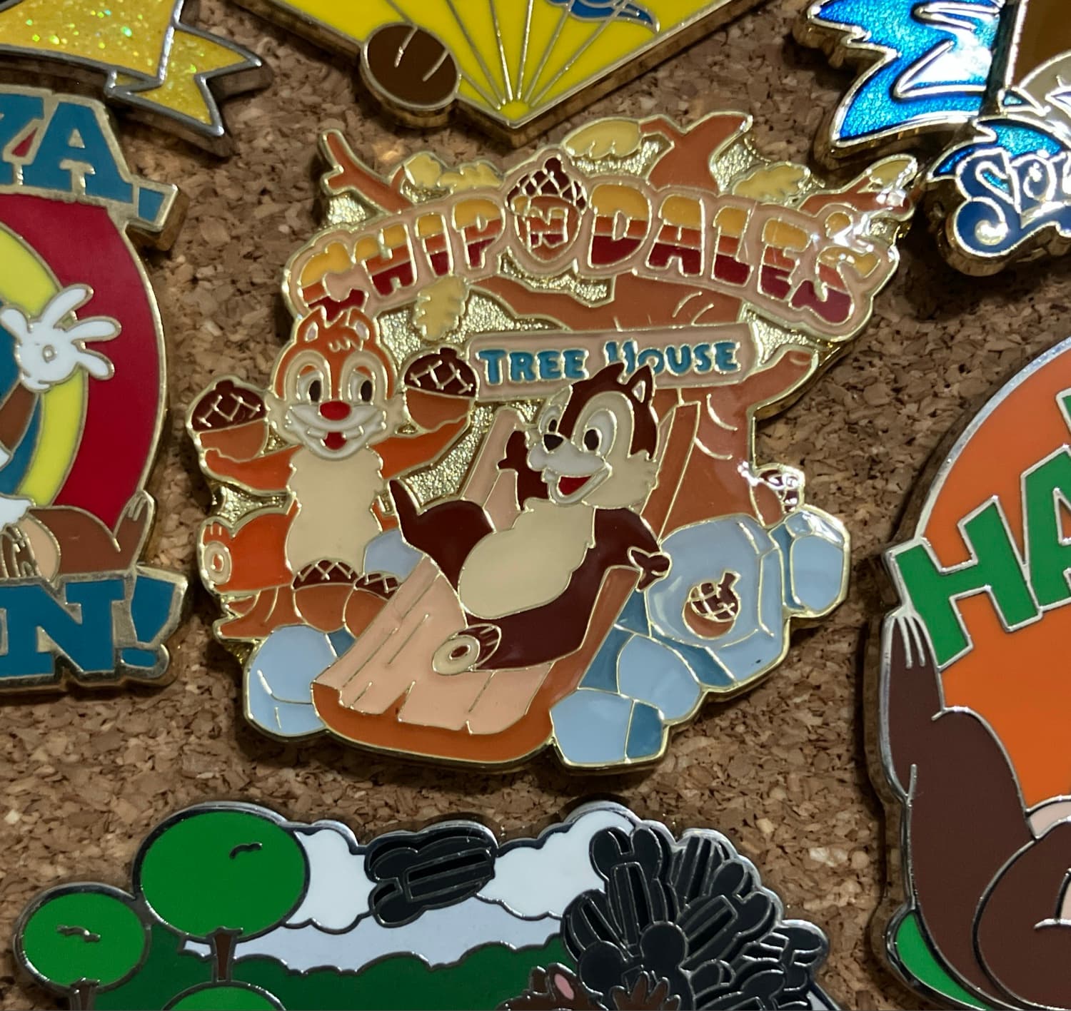 Chip & Dale Treehouse Attraction Series Pin front