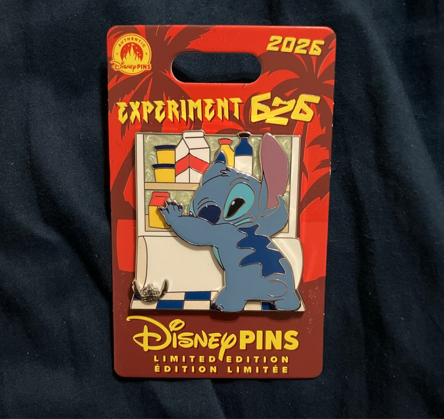 Experiment 626 Refrigerator Disney Pin Stitch Day front