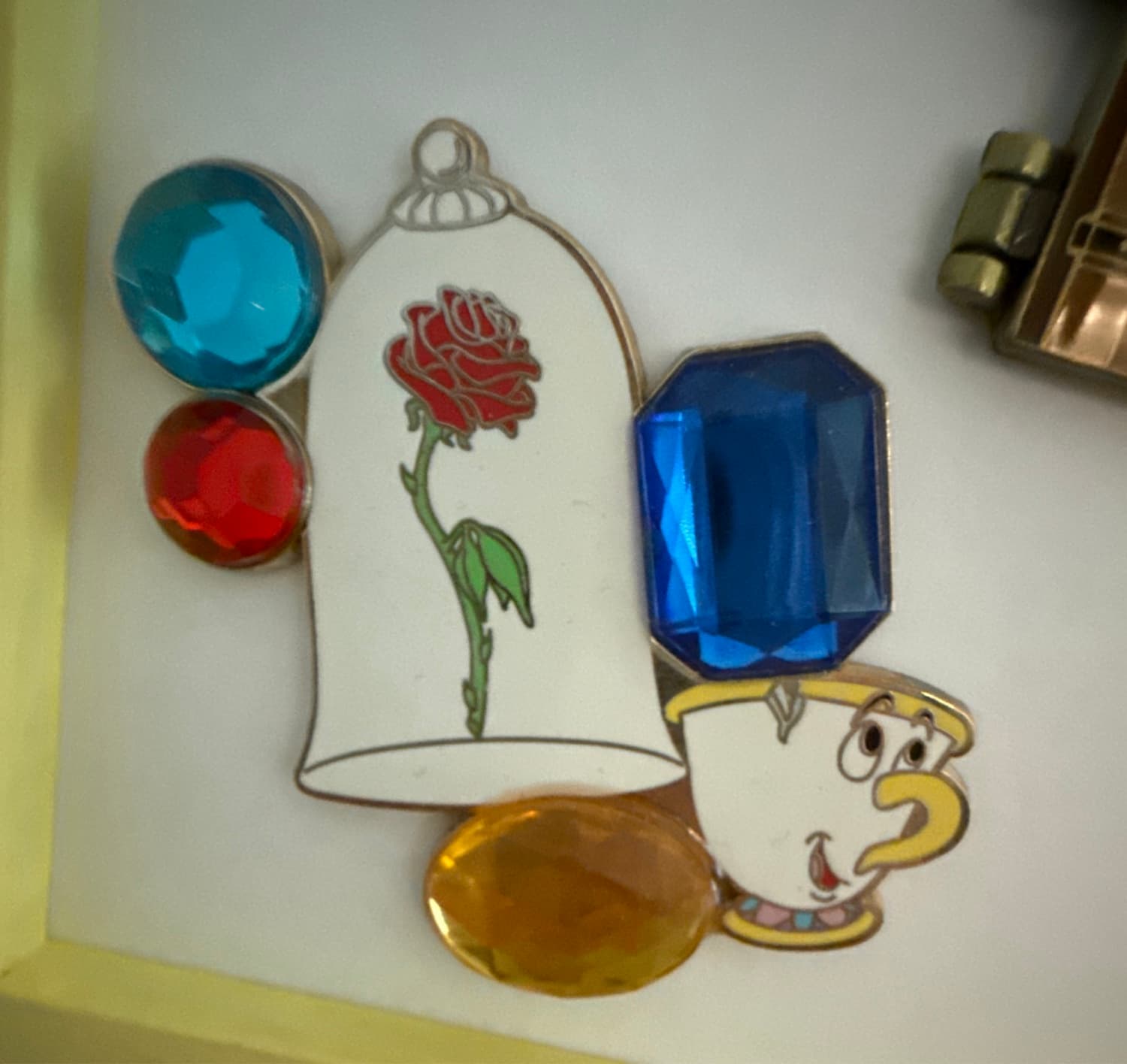 Beauty and the Beast Chip Enchanted Rose Jewel Pin