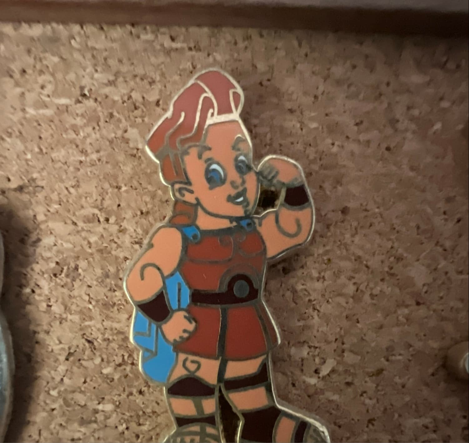 Hercules Pointing to his Bicep front
