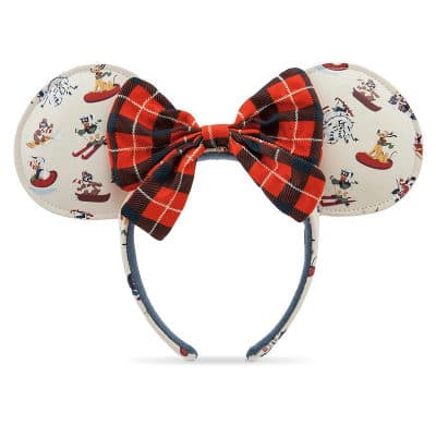 Disney Parks Holiday Winter Fun Mickey and Friends in Snow Ear Headband