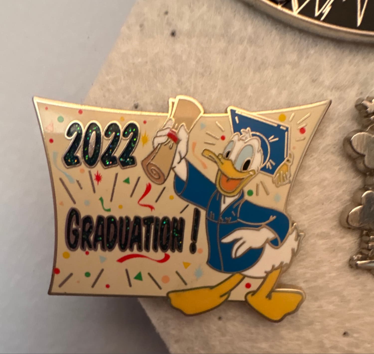 Donald Duck Graduation Day 2022 Pin front