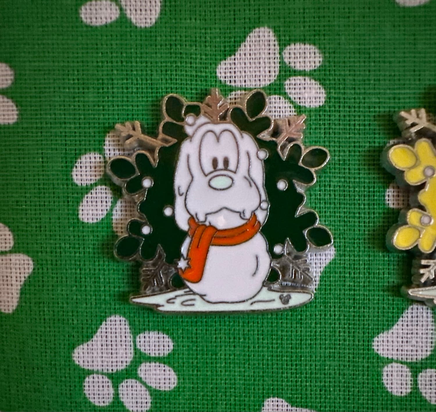 Pluto Snowman Snowflake Hidden Mickey