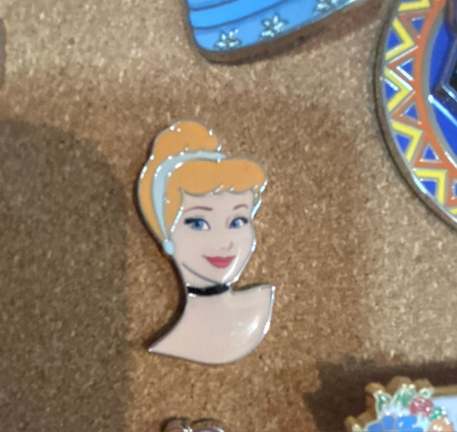 Cinderella Head Shot Bust Pin