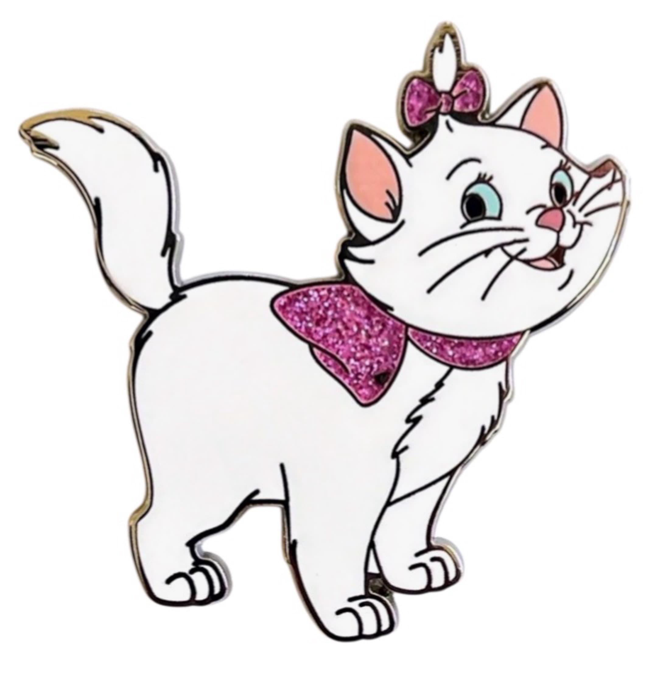 Marie with Pink Glitter Bow front