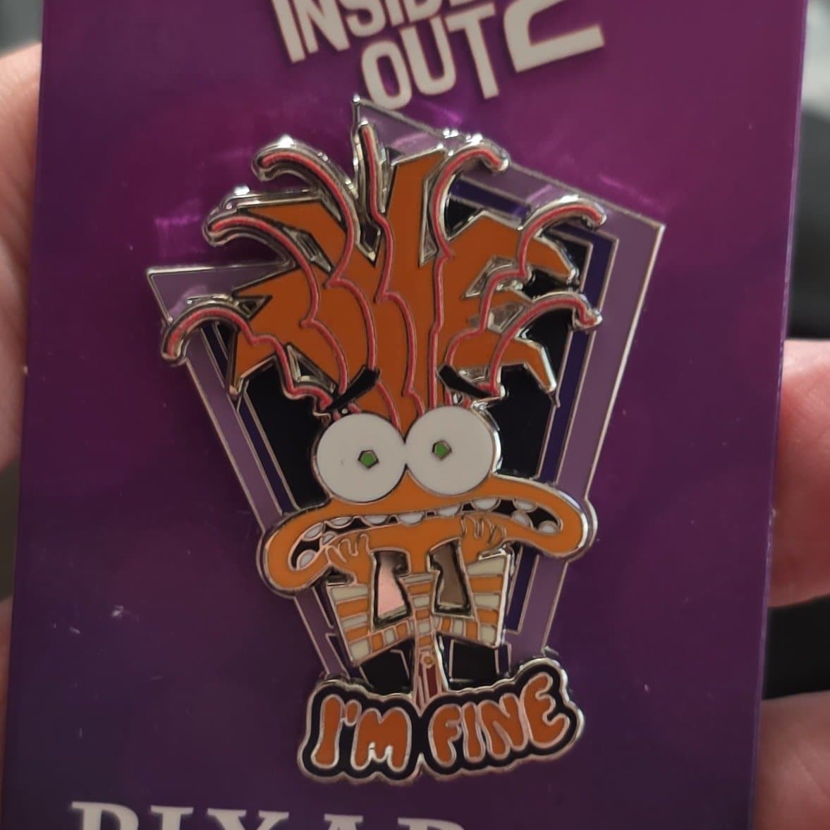 Inside Out 2 Anxiety 'I'm Fine' Limited Release Pin