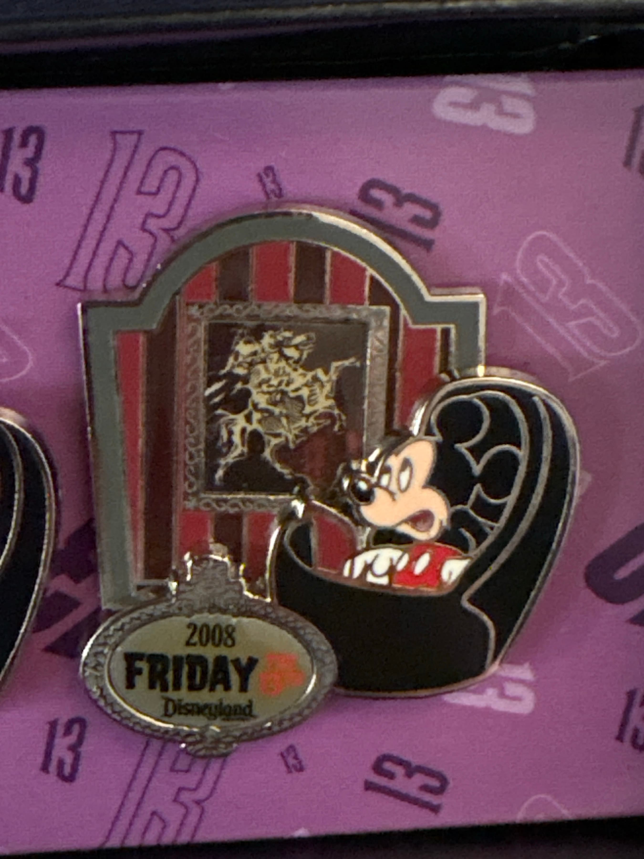 Mickey Mouse - Haunted Mansion Friday the 13th Doom Buggy Pin Set front