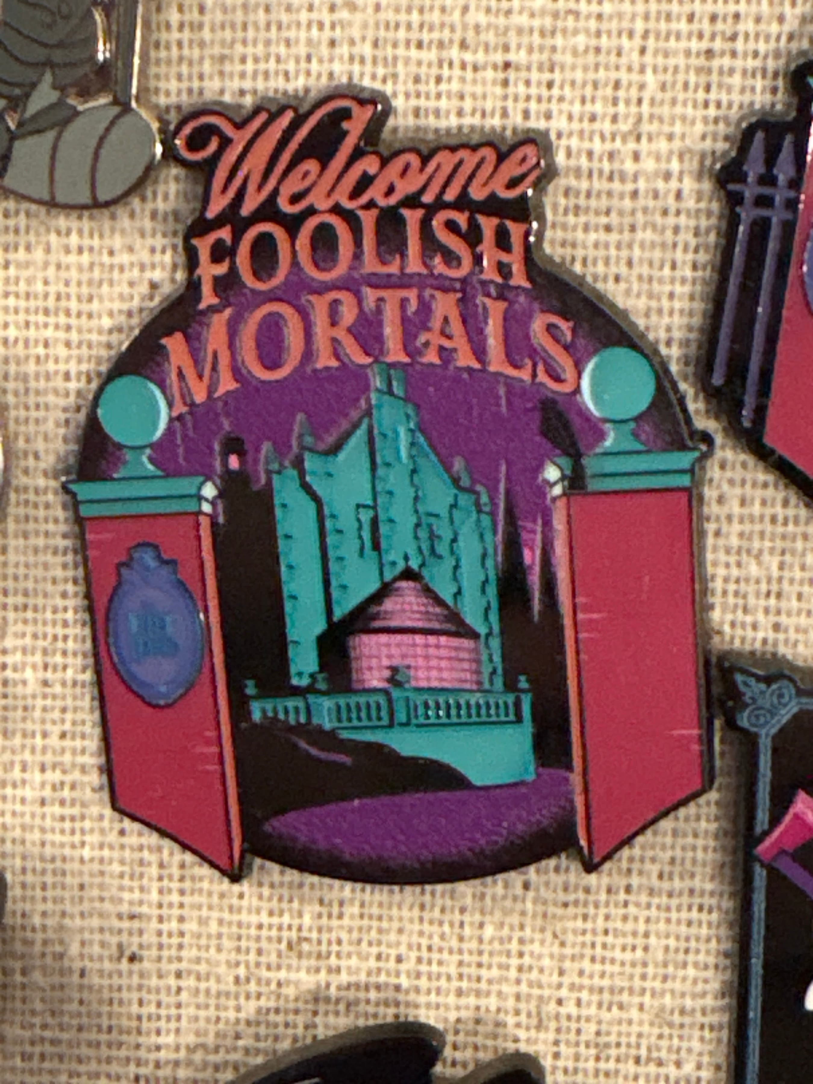 Annual Passholder Exclusive - Walt Disney World Haunted Mansion Facade Welcome Foolish Mortals - The Haunted Mansion Trend Collection