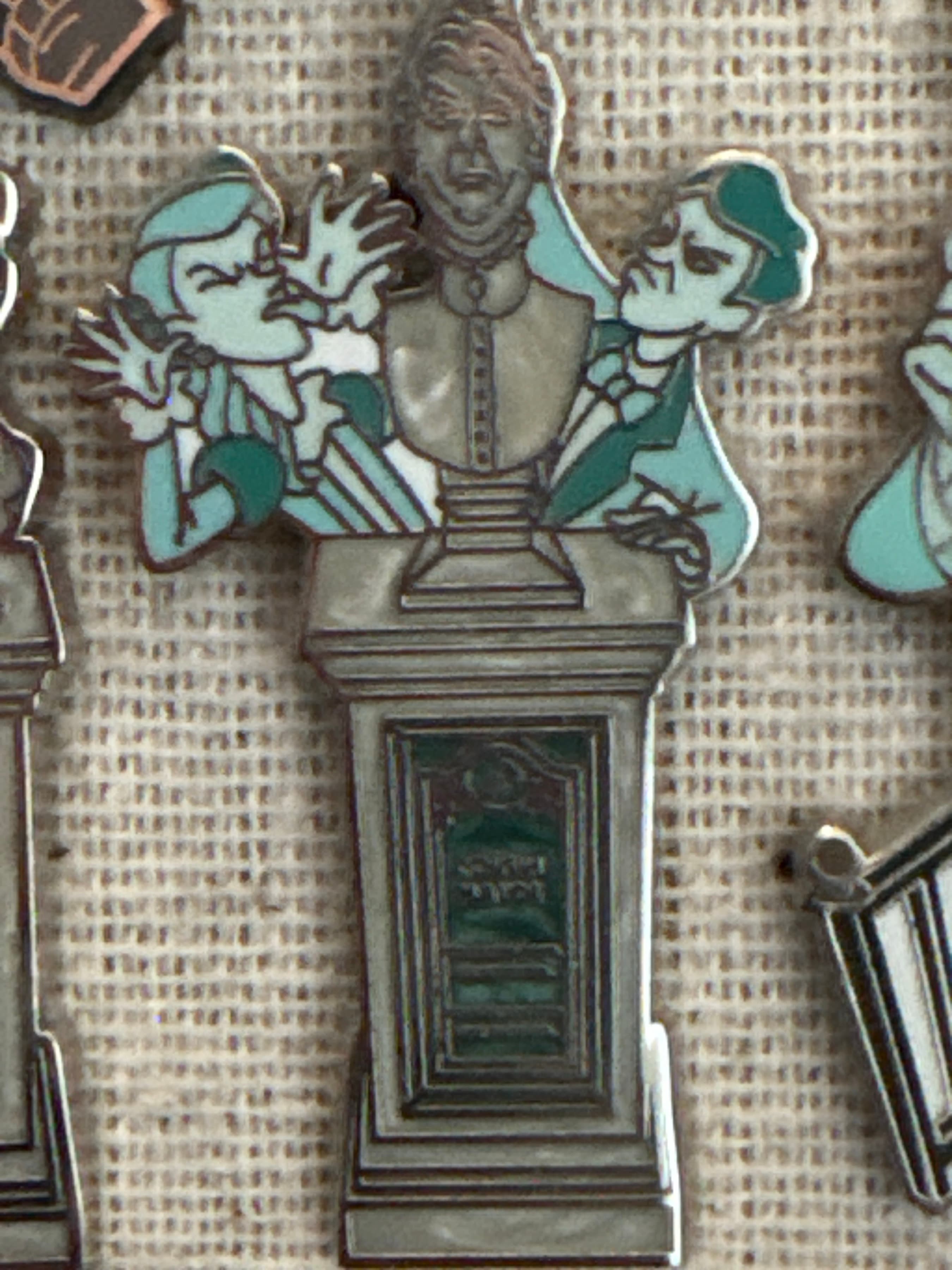 Cousin Maude and Uncle Jacob's Statue - Magic Kingdom's Haunted Mansion Interactive Graveyard Queue Mystery Collection