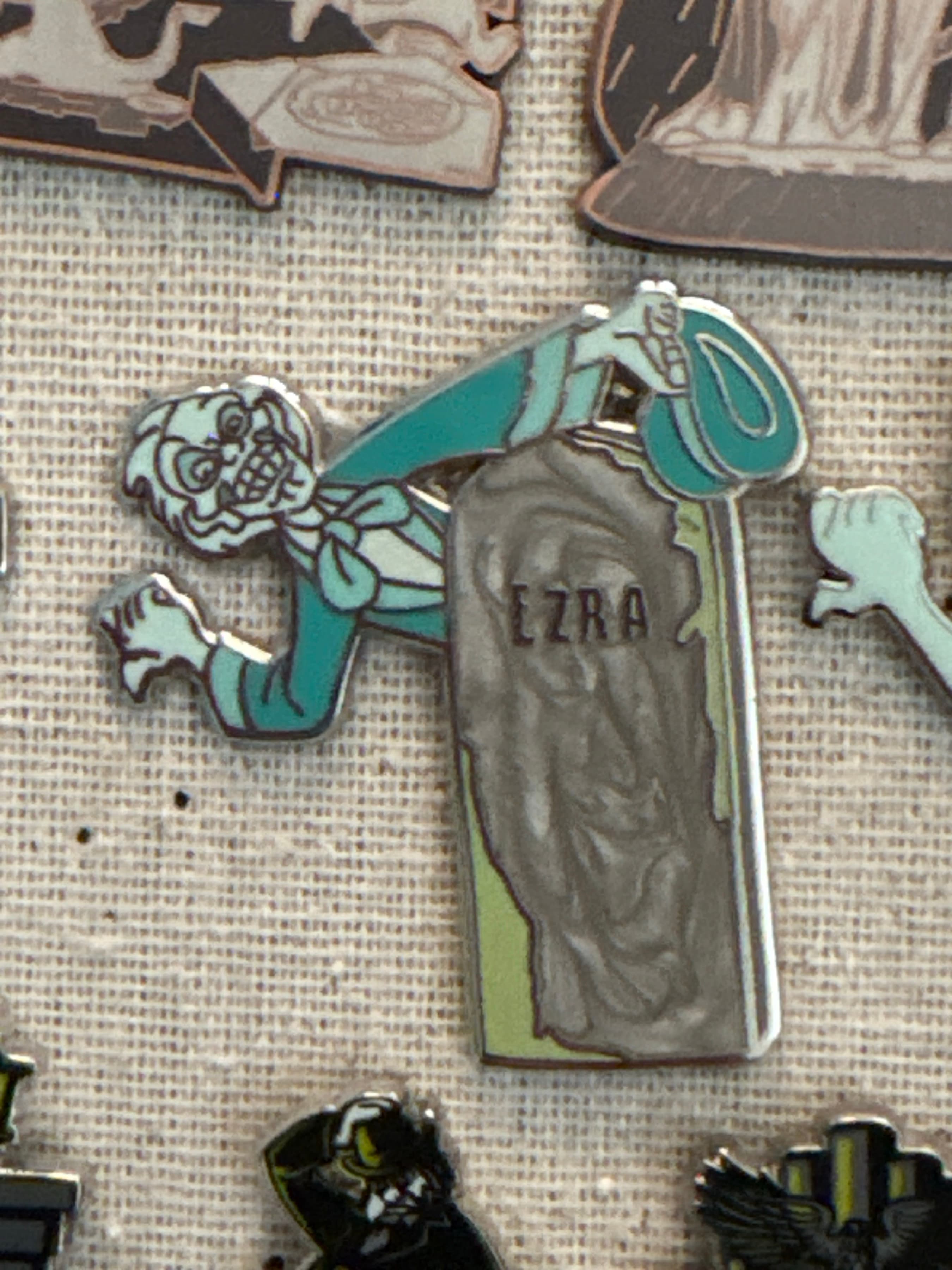 Ezra's Tombstone - Magic Kingdom's Haunted Mansion Interactive Graveyard Queue Mystery Collection