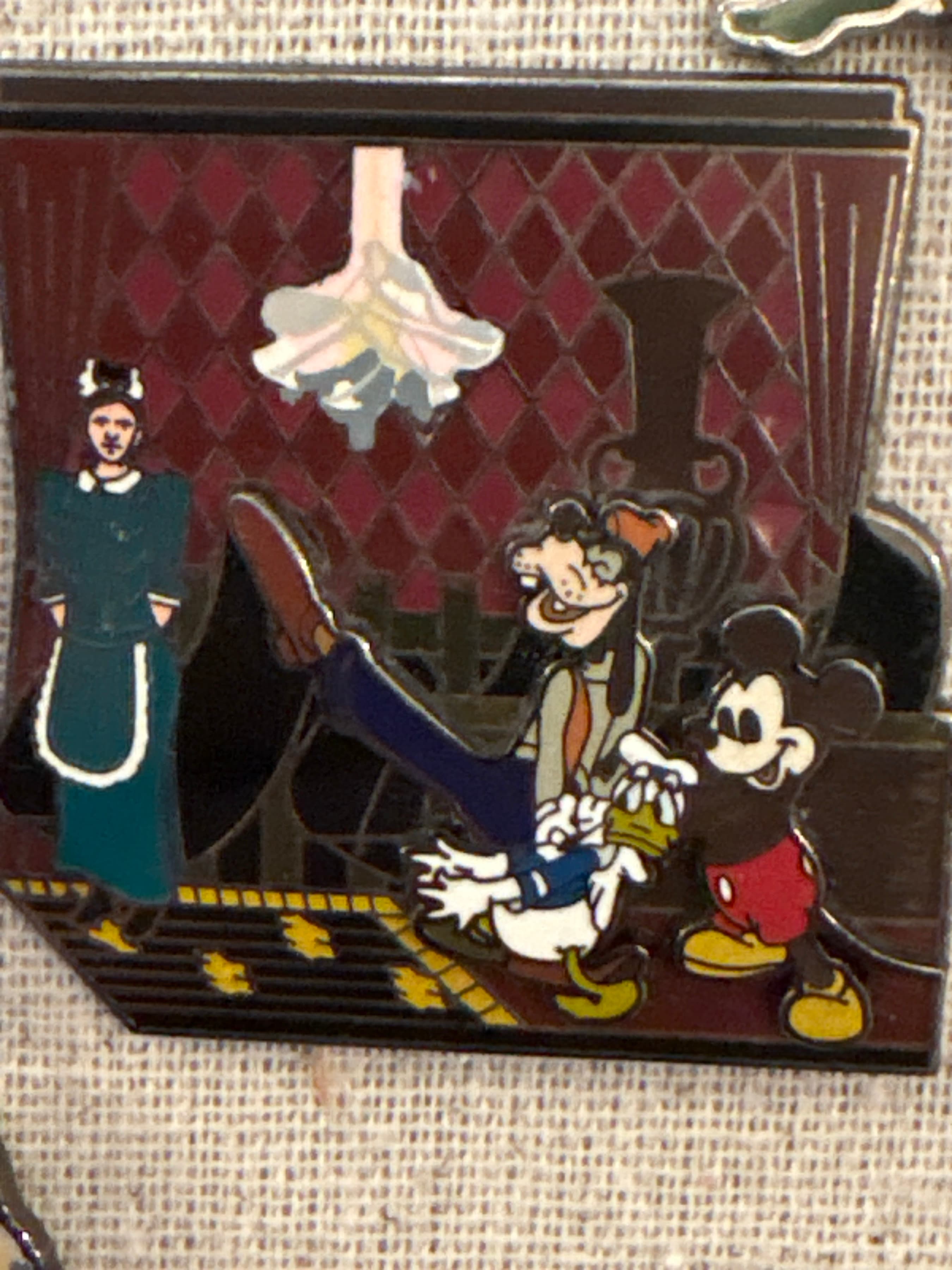 Goofy, Donald And Mickey On Haunted Mansion Ride - Haunted Attraction Collection front