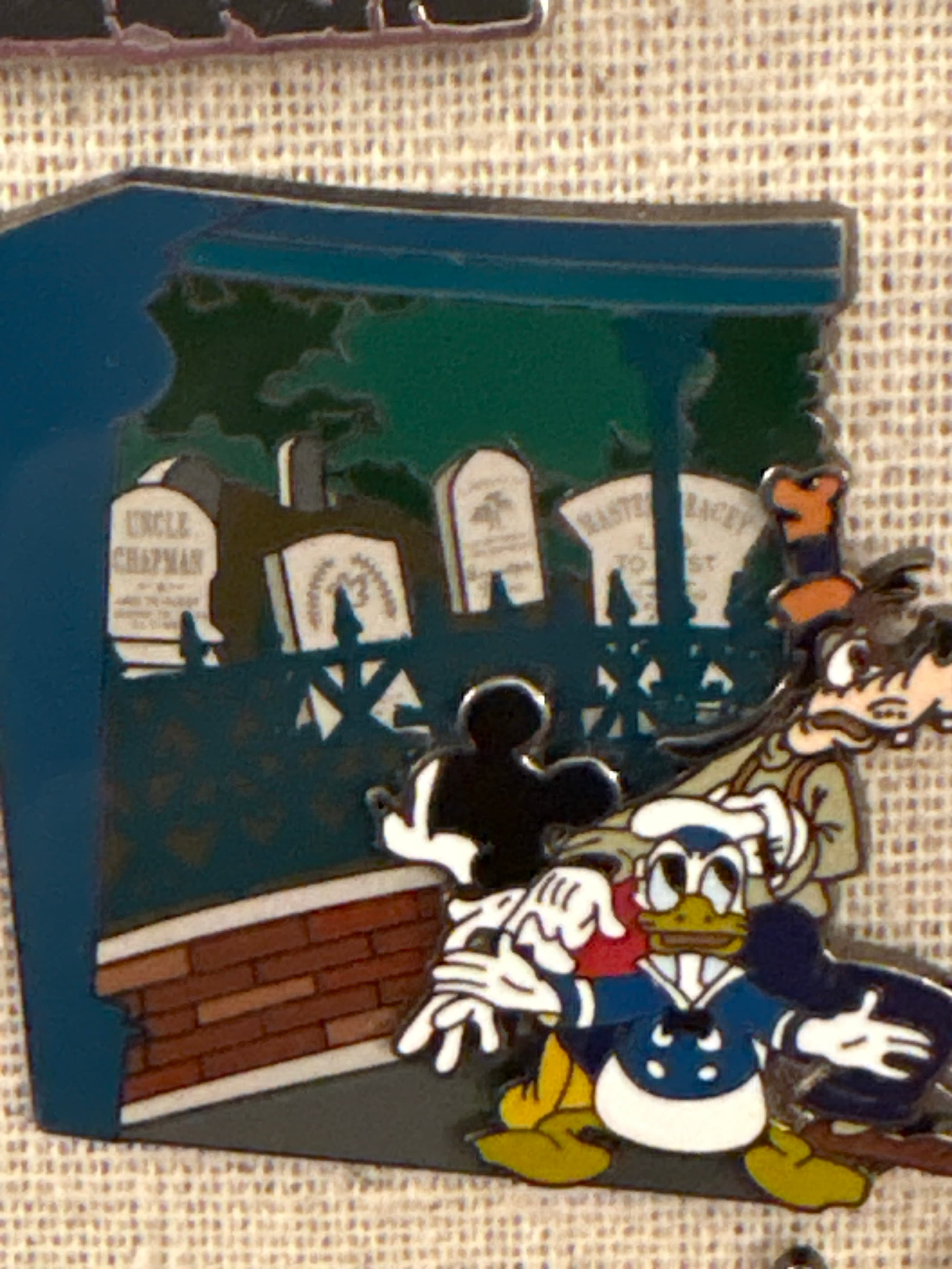 Mickey, Donald, and Goofy in Graveyard - Haunted Attraction Collection